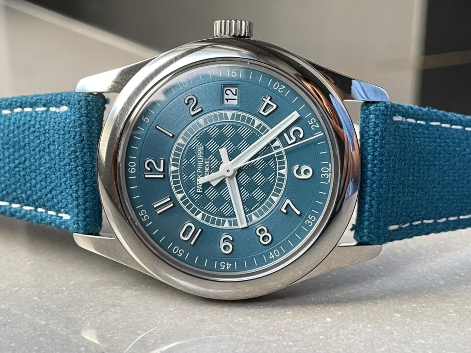 Replica PATEK PHILIPPE Calatrava 6007A-001 SS ZF 1:1 Best Edition Blue Dial on Blue Leather Strap A324CS - Top club