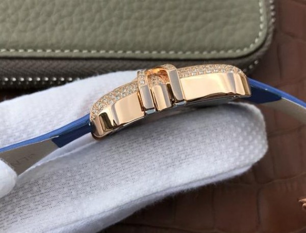 Replica Cartier High Jewelry Watches RG WJ306014 Blue Dial Blue Fabric Strap - Top club