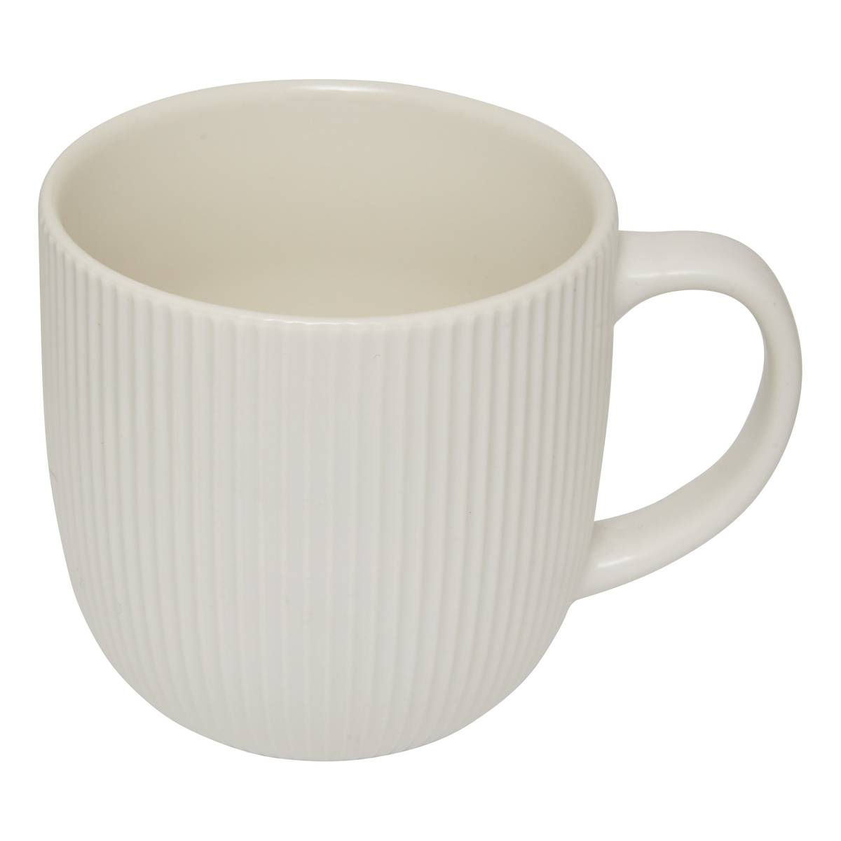 Mug"Strata" 360 ml, New Bone China (Porcelain), White