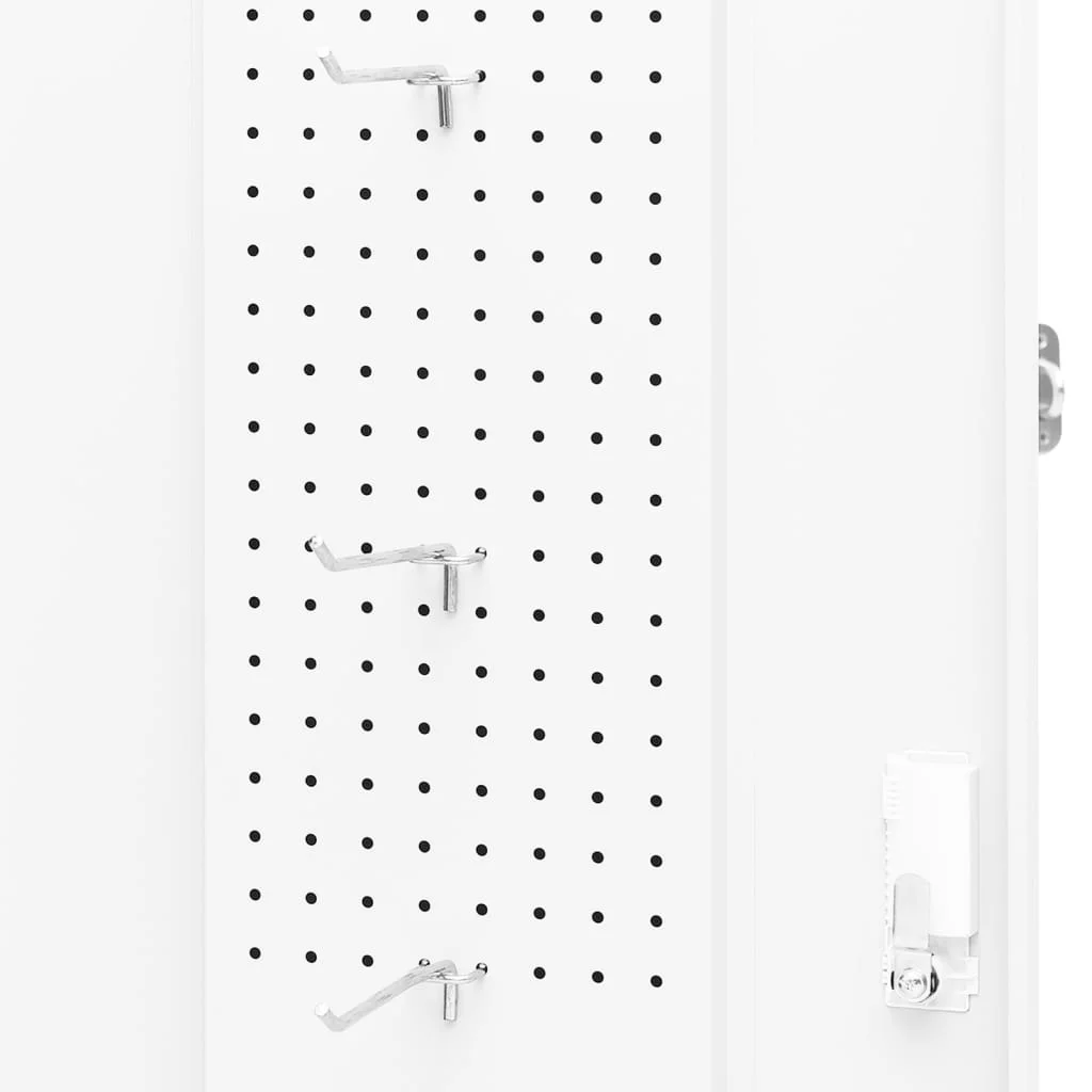 vidaXL Saddle Cabinet Steel Storage Rack Tack Locker Furniture Multi Colors - Image 10