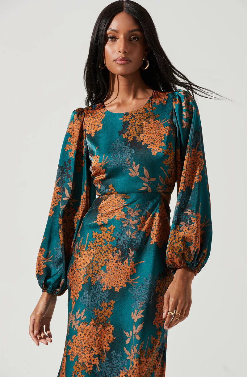Quinn Floral Cutout Maxi Dress