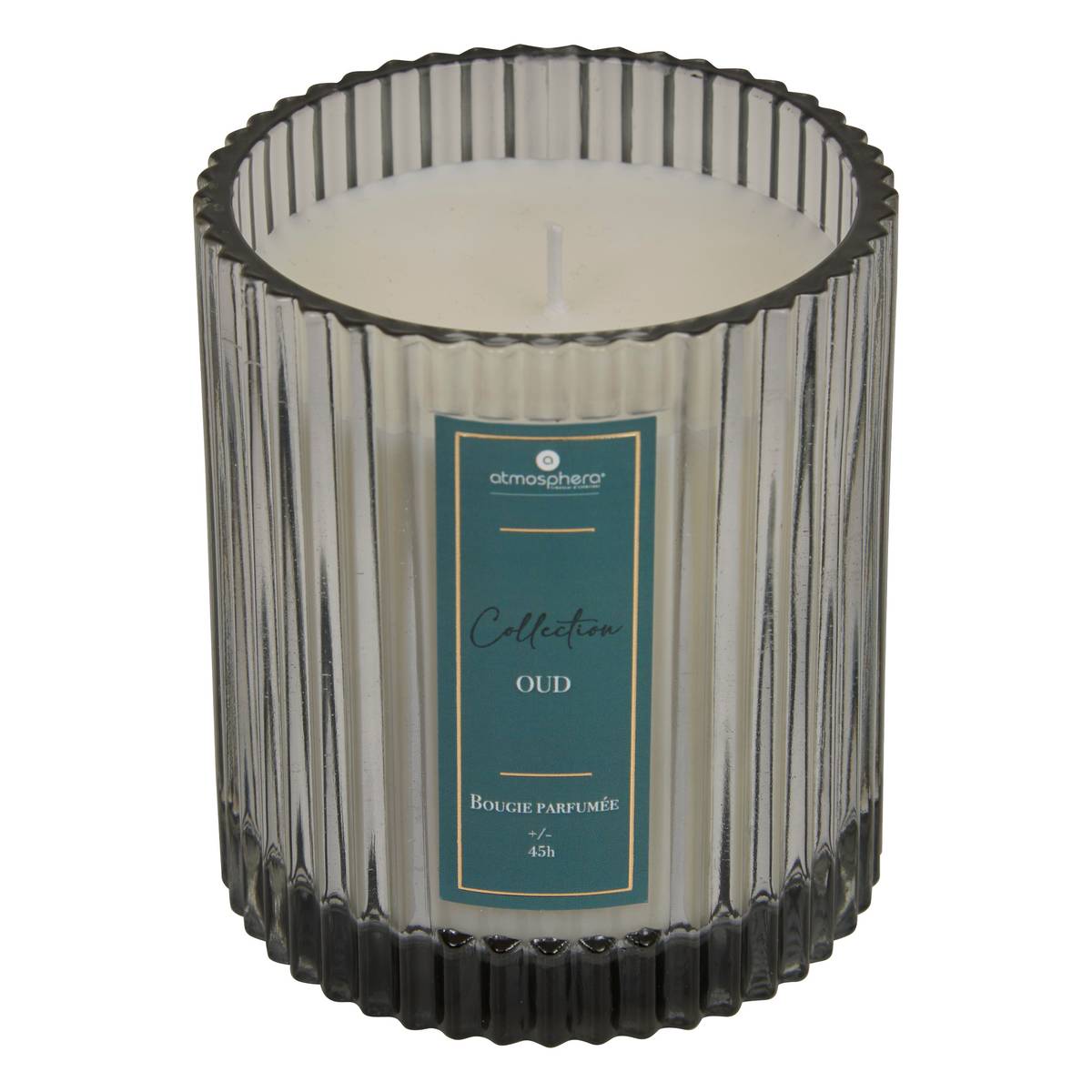 Scented Candle "Albie" Oud wood, Blue, 290g