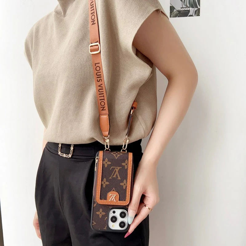 Lou GG Card Holder Chain iPhone Case - Wholesale & Influencer