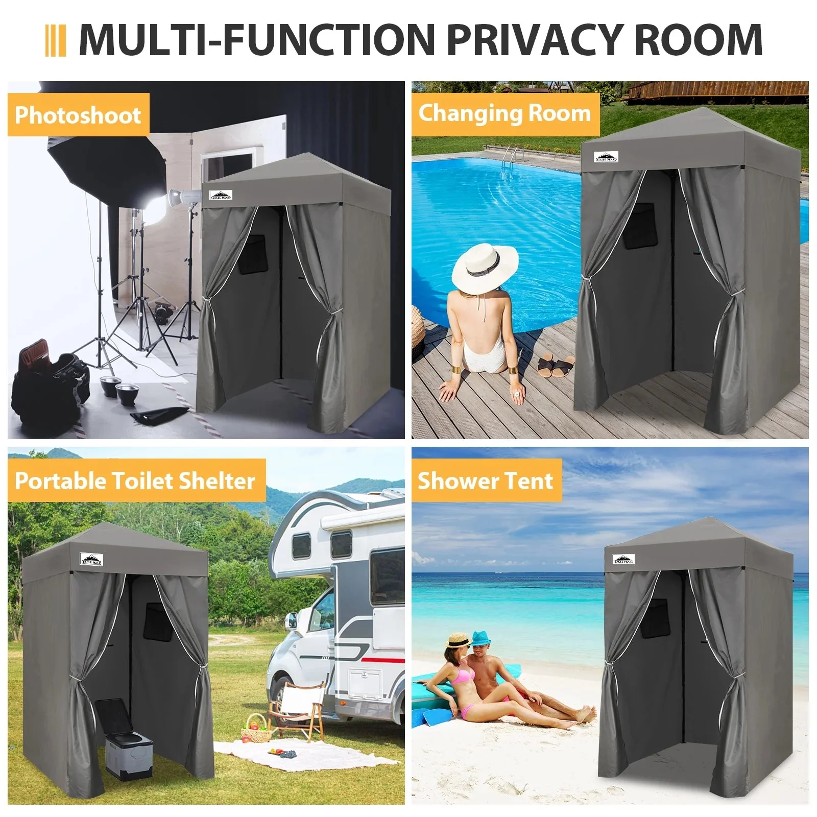 EAGLE PEAK Ultra Compact 4 ft x 4 ft Pop-Up Changing Room Canopy - Flex - Image 90 EAGLE PEAK Ultra Compact 4 ft x 4 ft Pop-Up Changing Room Canopy - Flex - Image 90