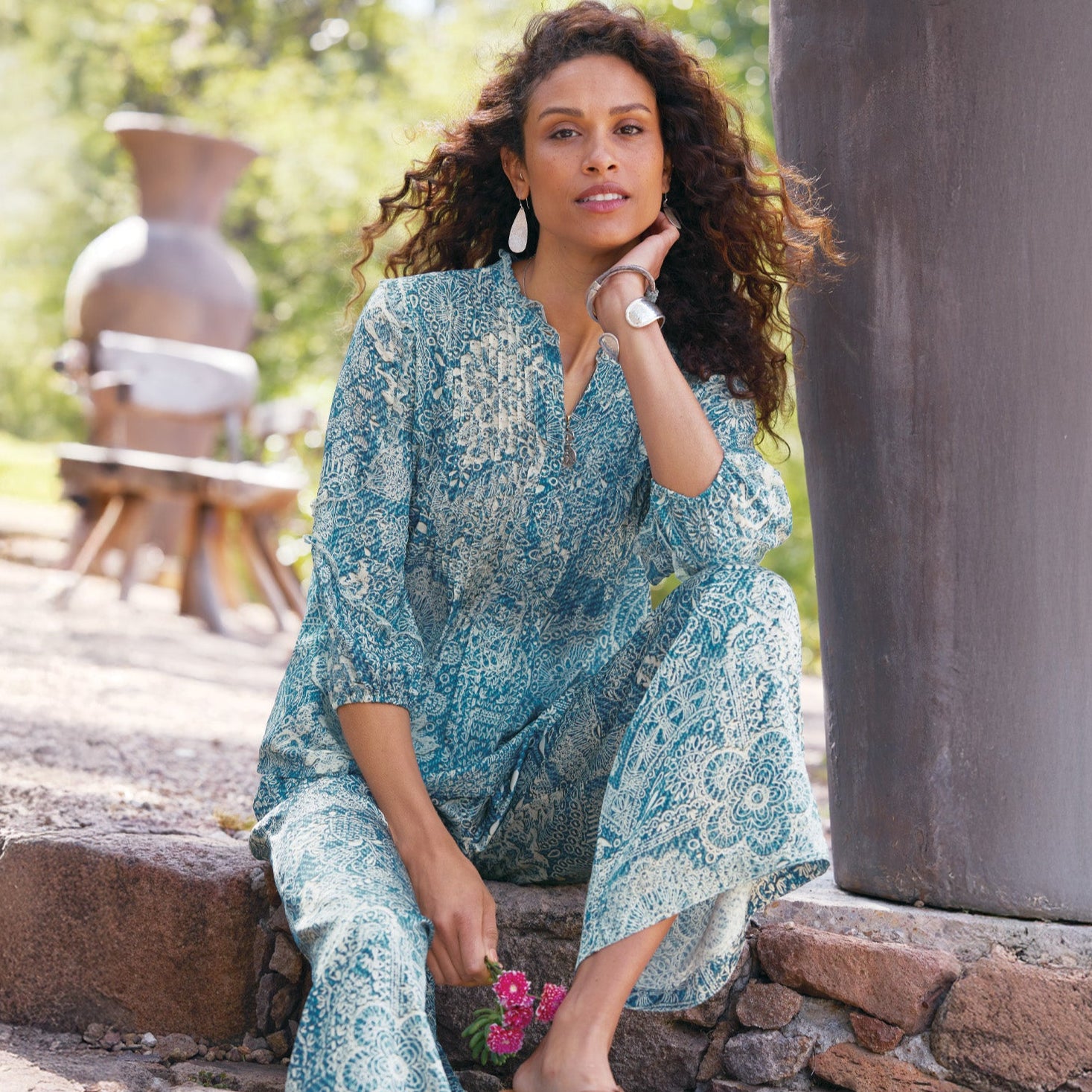 Zeeland Printed Blouse - Sundance Clothing