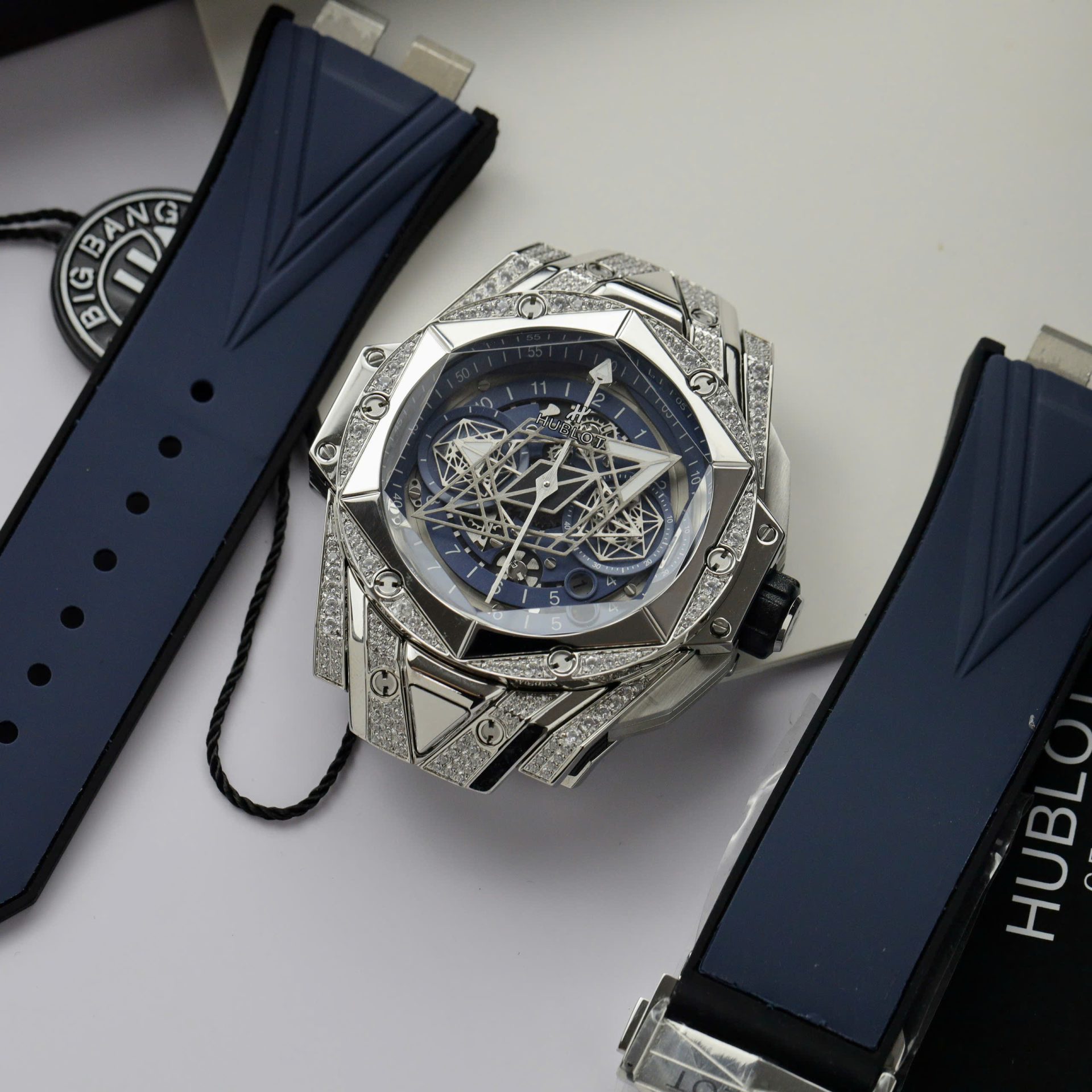 Hublot Big Bang Sang Bleu II Fake Watch Blue HB Factory 44mm - Top club