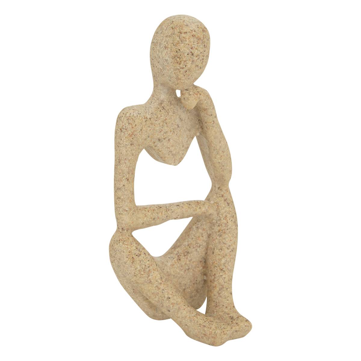 Set of 3 "Aby" Statues Medium Beige, 6.5x5 cm