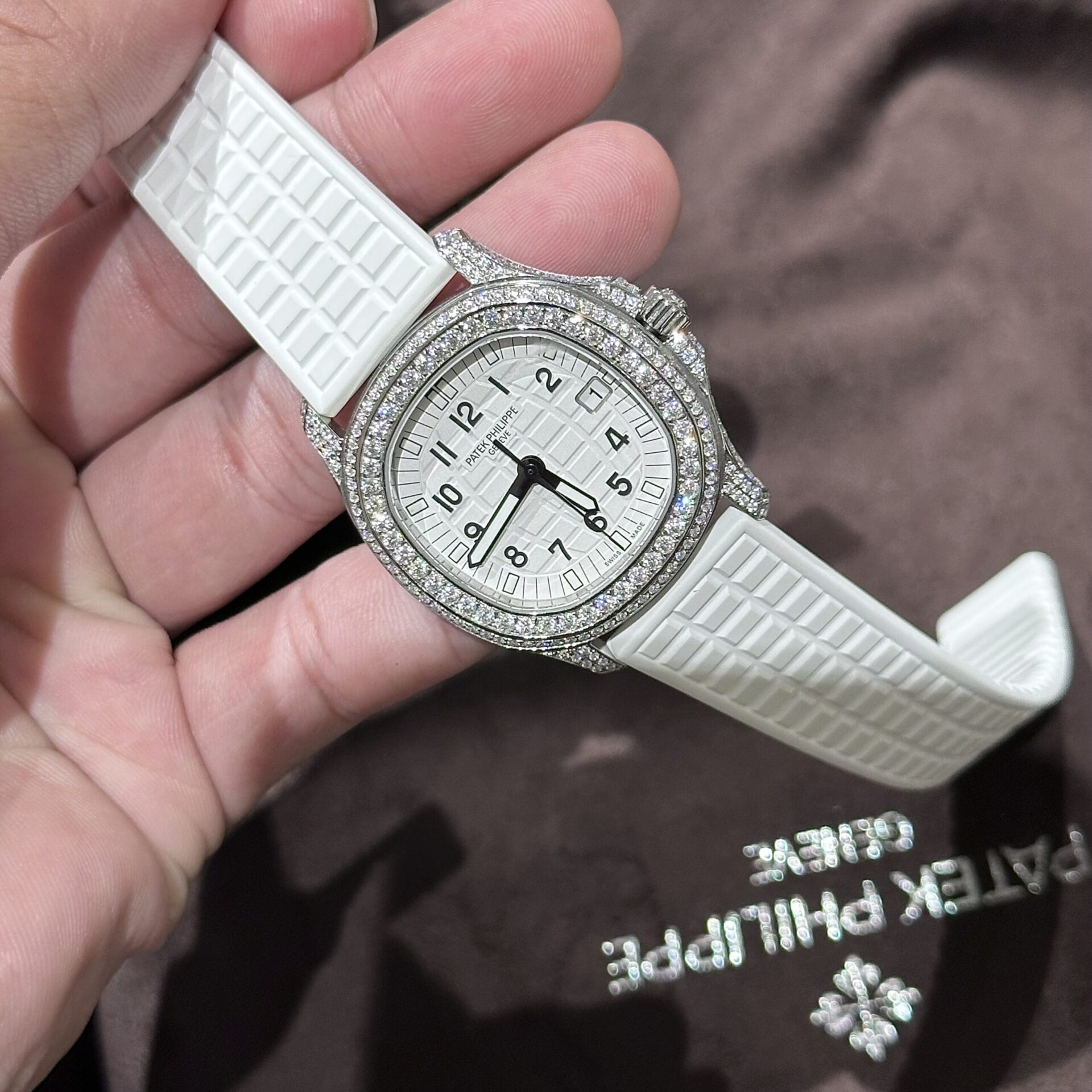 Patek Philippe Replica 11 Watch Aquanaut 5069G With Moissanite Diamond 35.6mm - Top club