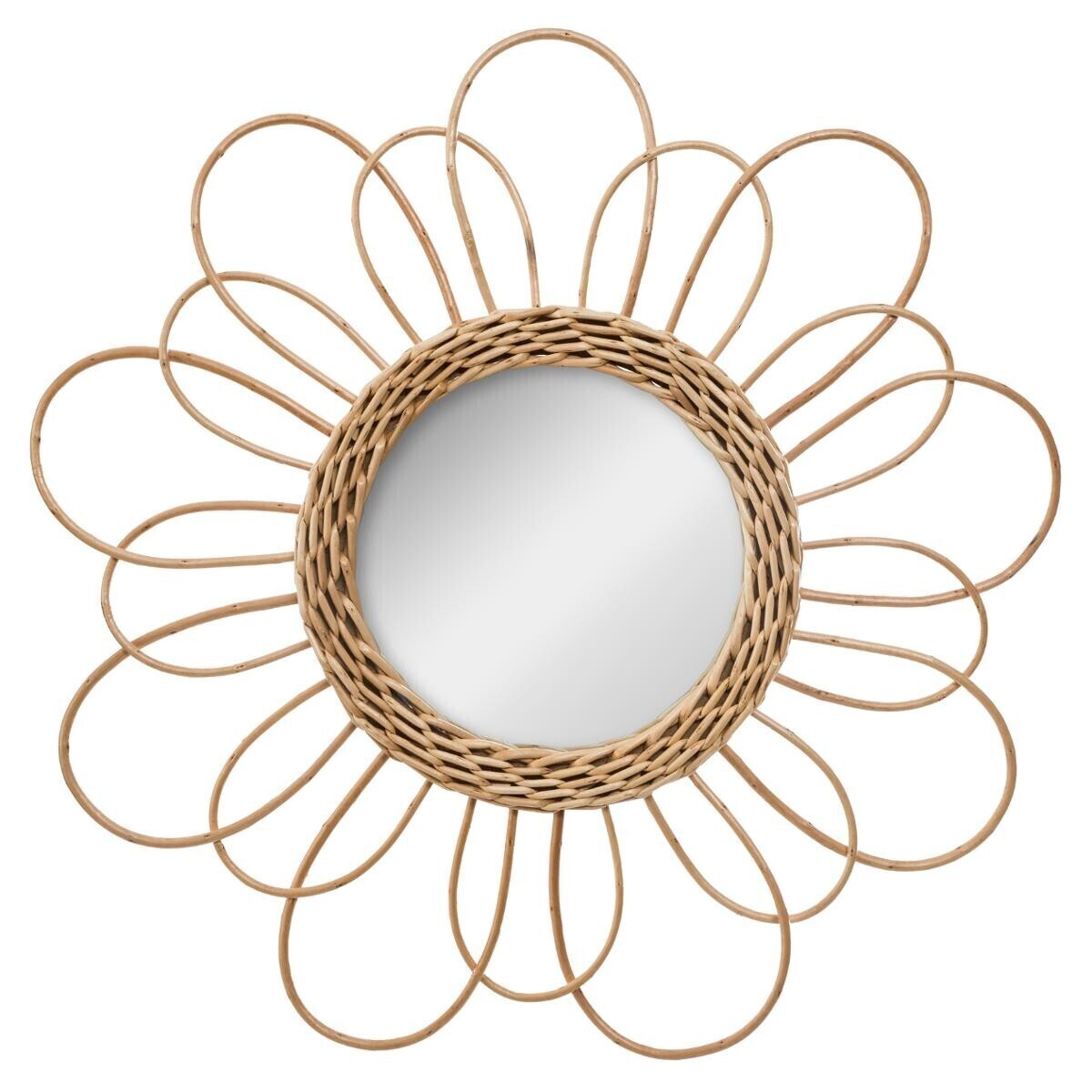 Mirror"Cayetana" Rattan, D.38 cm