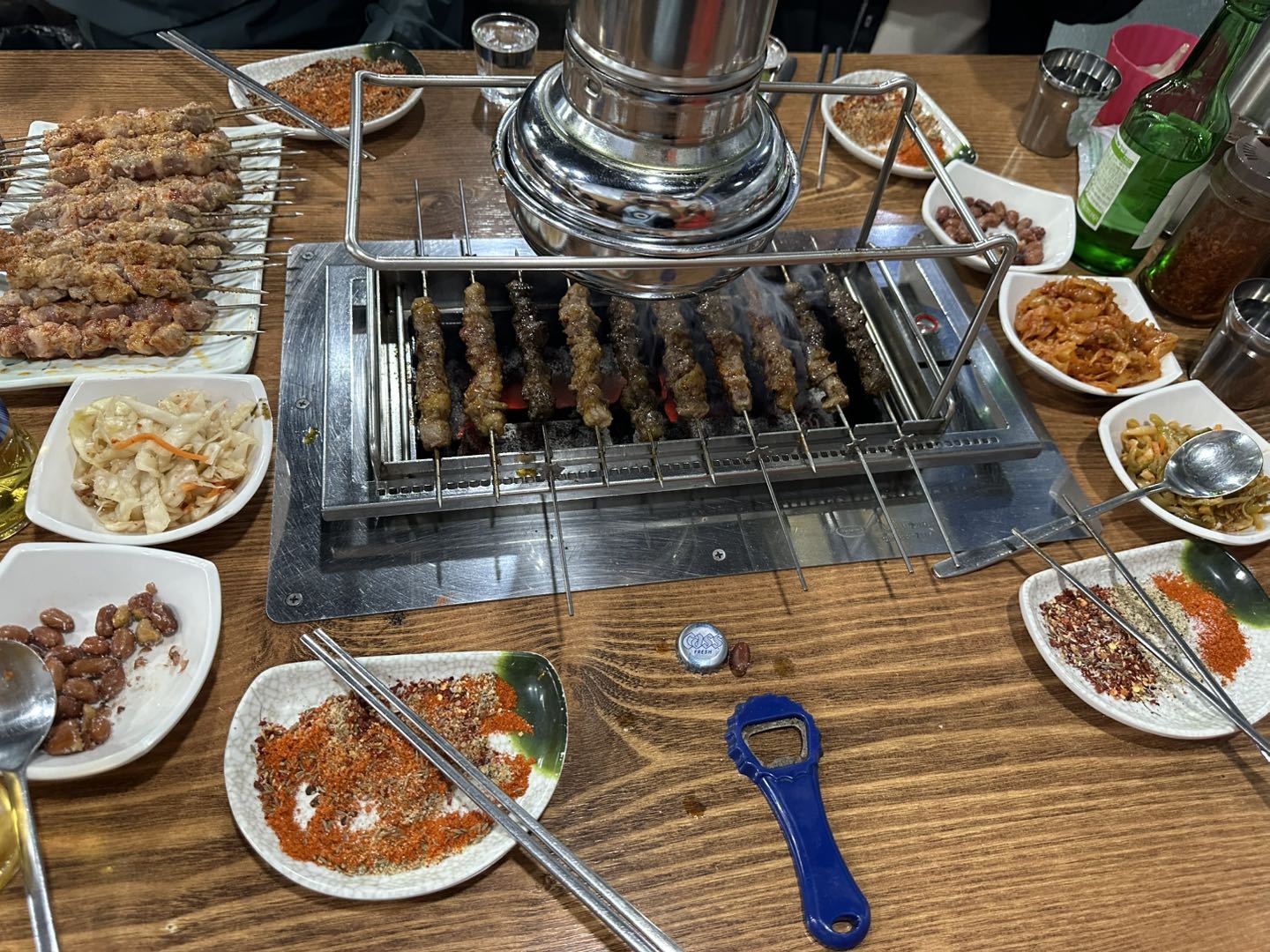 Commercial Stainless Steel Electric Grill Smokeless Indoor Automatic Rotating Touch Screen Korean Style Lamb Skewer