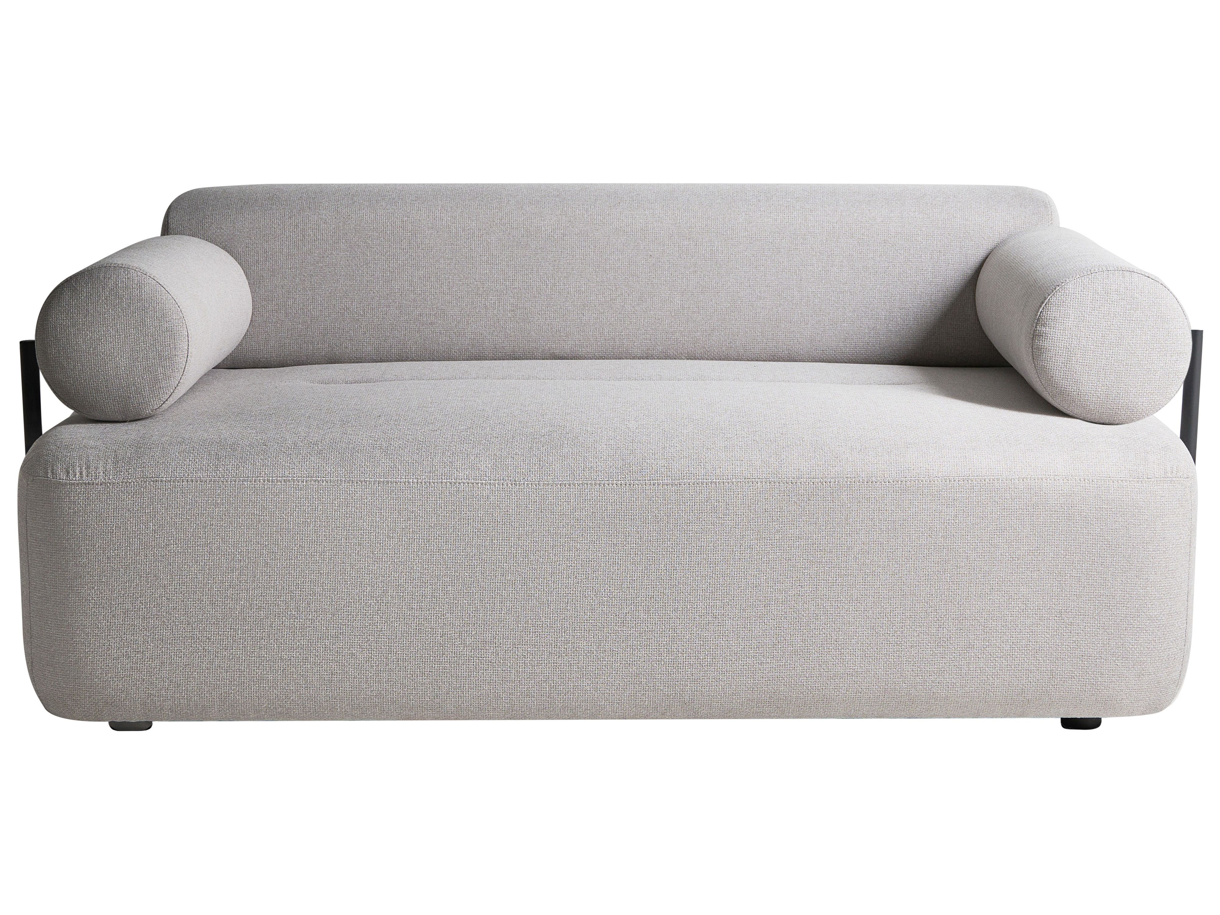 Sofa 2 Seater ELVA Fabric Light Grey