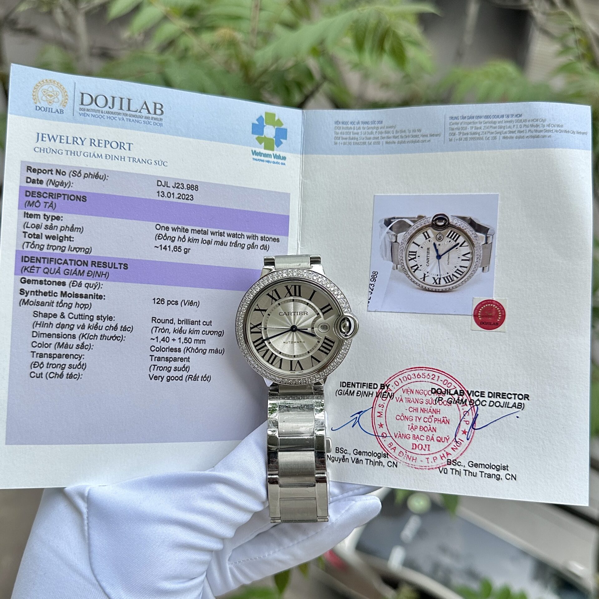 Cartier Replica 1:1 Watch Ballon Degrees With Moissanite Diamond Bezel 42mm - Top club