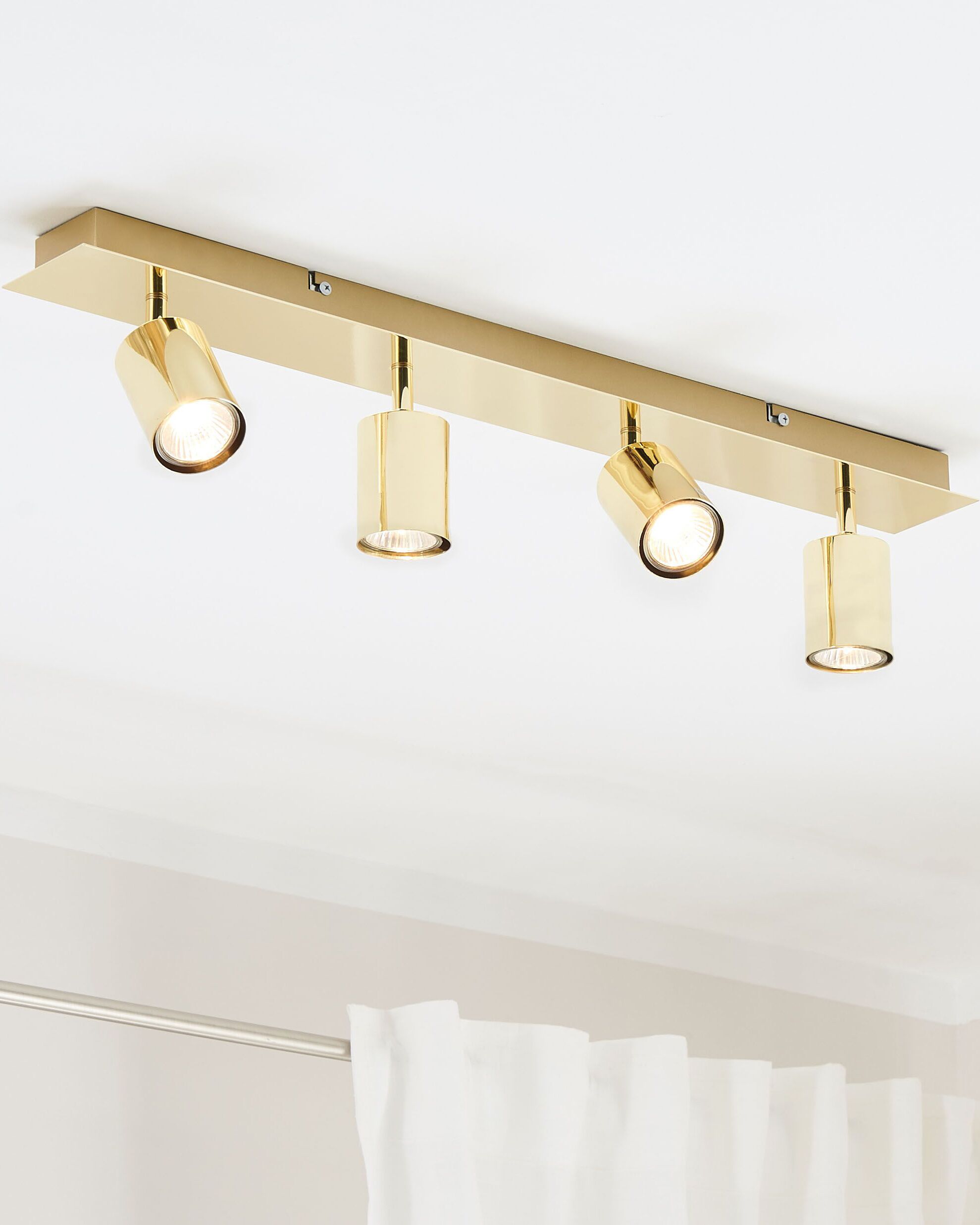 4 Light Spotlight TIGRIS Adjustable Metal Gold