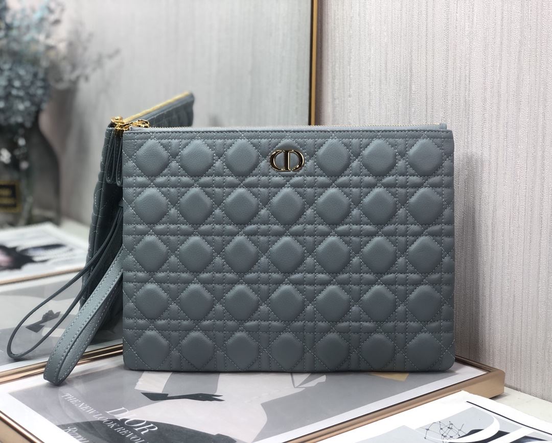 Lagre Dior Caro Daily Pouch Pink/Black/Blue/Brown For Women‎ 12in/30cm CD S5086UWHC_M81P1:1High-quality replica