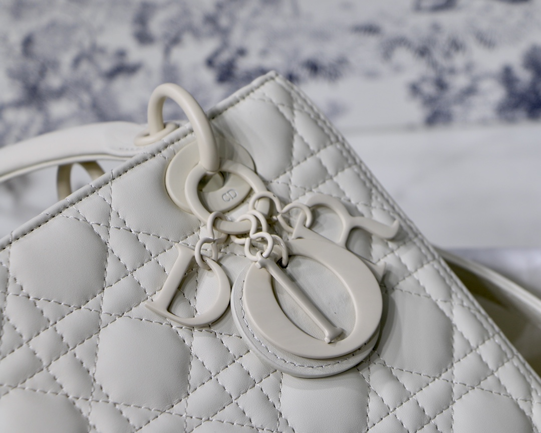 Medium Lady Bag  Black/White/Beige/Grey For Women 9.5in/24cm M0565ONGE_M9001:1High-quality replica