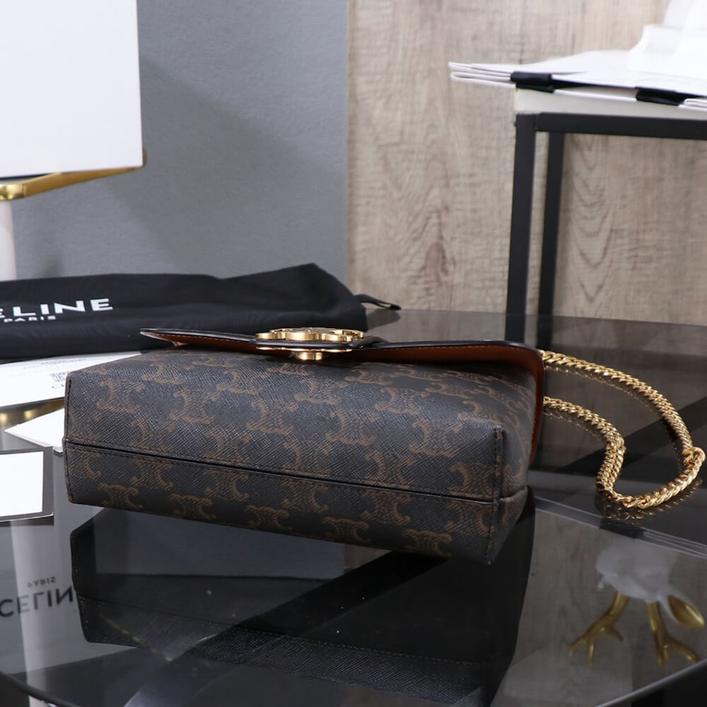 CELINE TEEN CELINE VICTOIRE BAG in Triomphe Canvas1:1High-quality replica