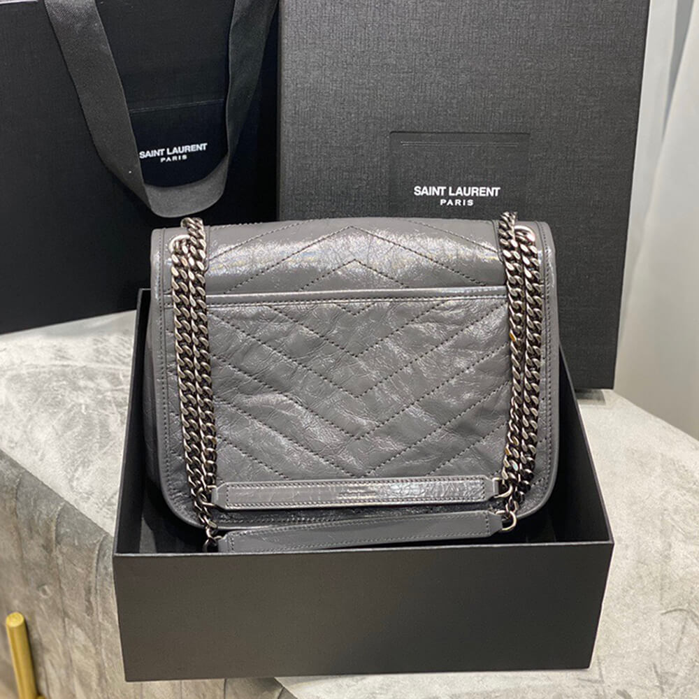 YSL SAINT LAURENT NIKI MEDIUM BAG IN CRINKLED VINTAGE LEATHER1:1High-quality replica