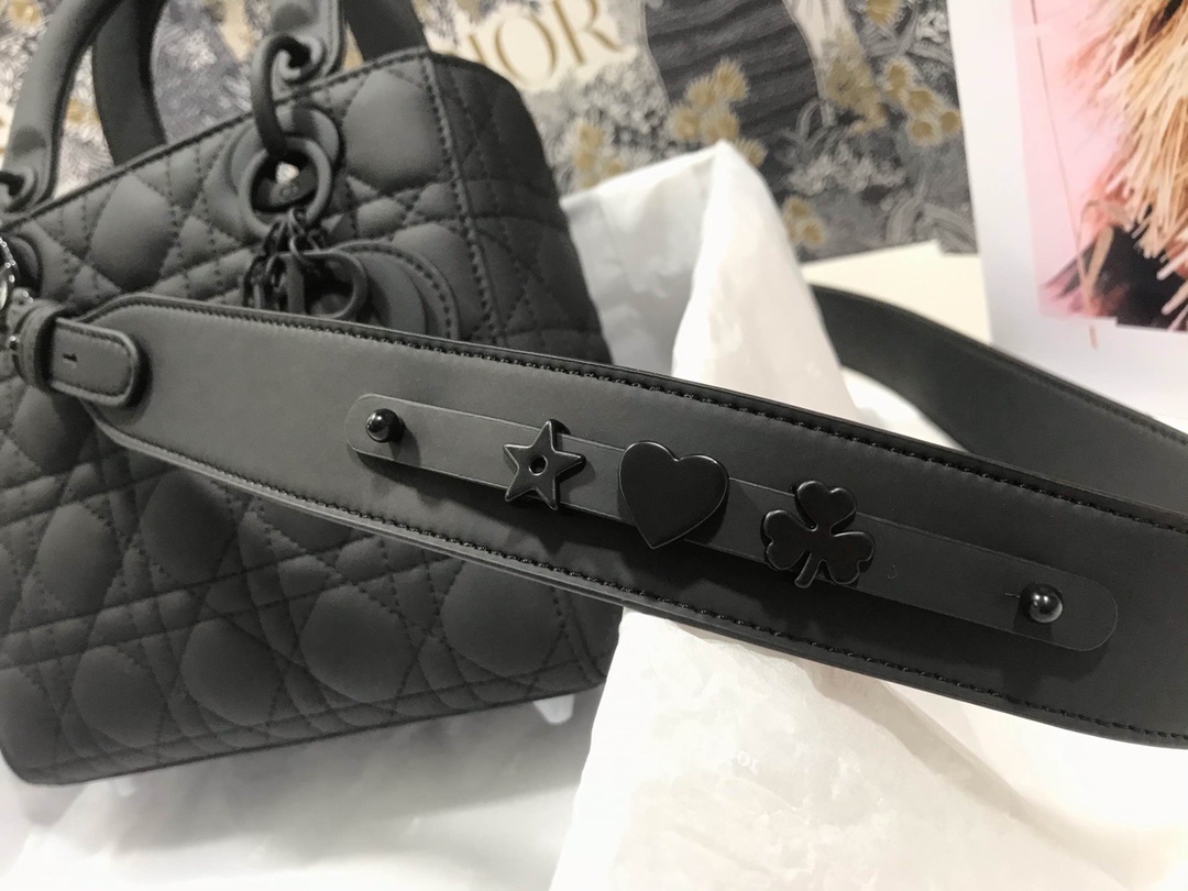 Christian Dior Smal Lady Dior My ABCDIOR Bag Black For Women 8in/20cm CD M0538SLOI_M9891:1High-quality replica