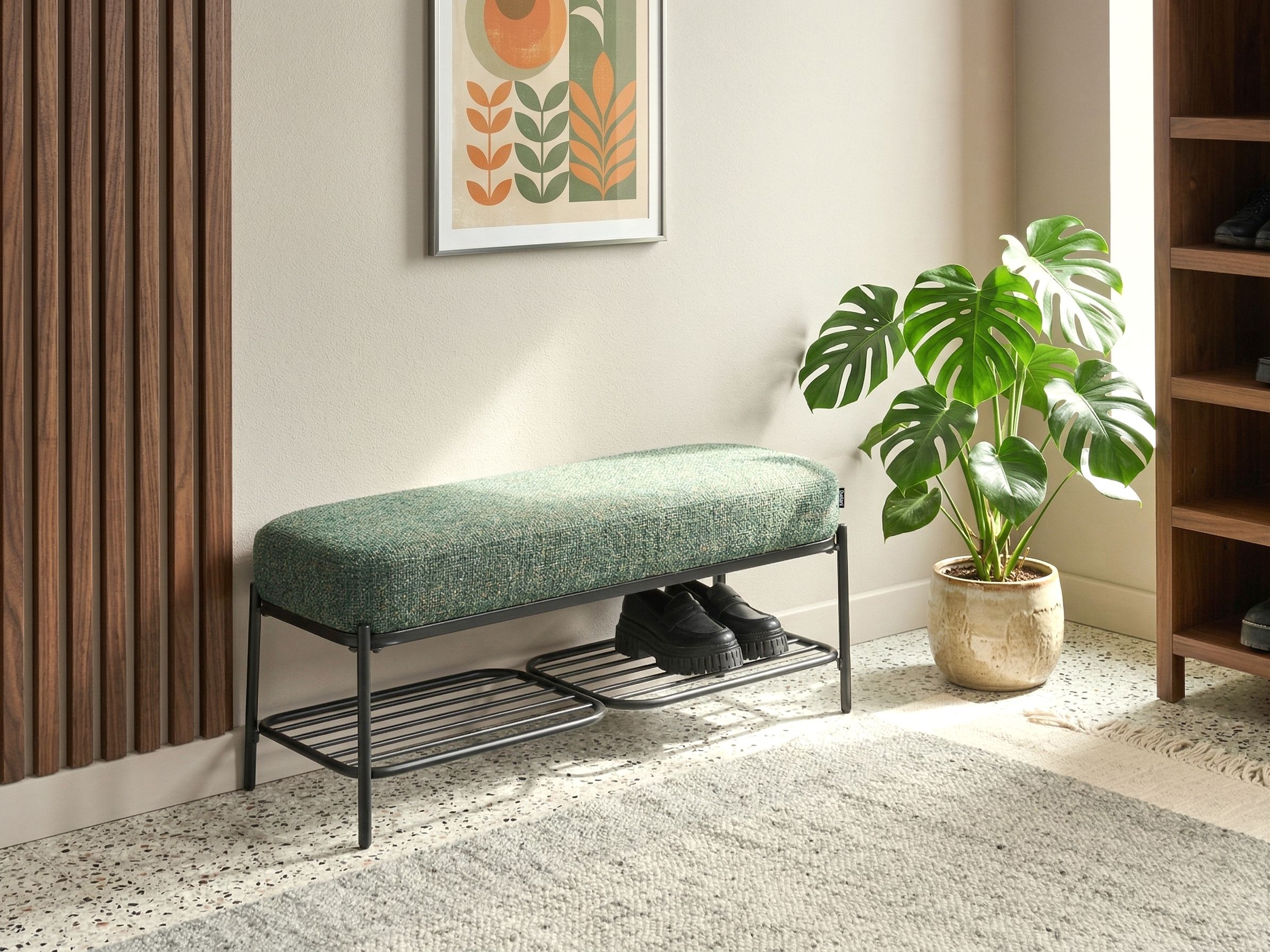 Shoe Bench TRUCKEE Fabric Multicolour