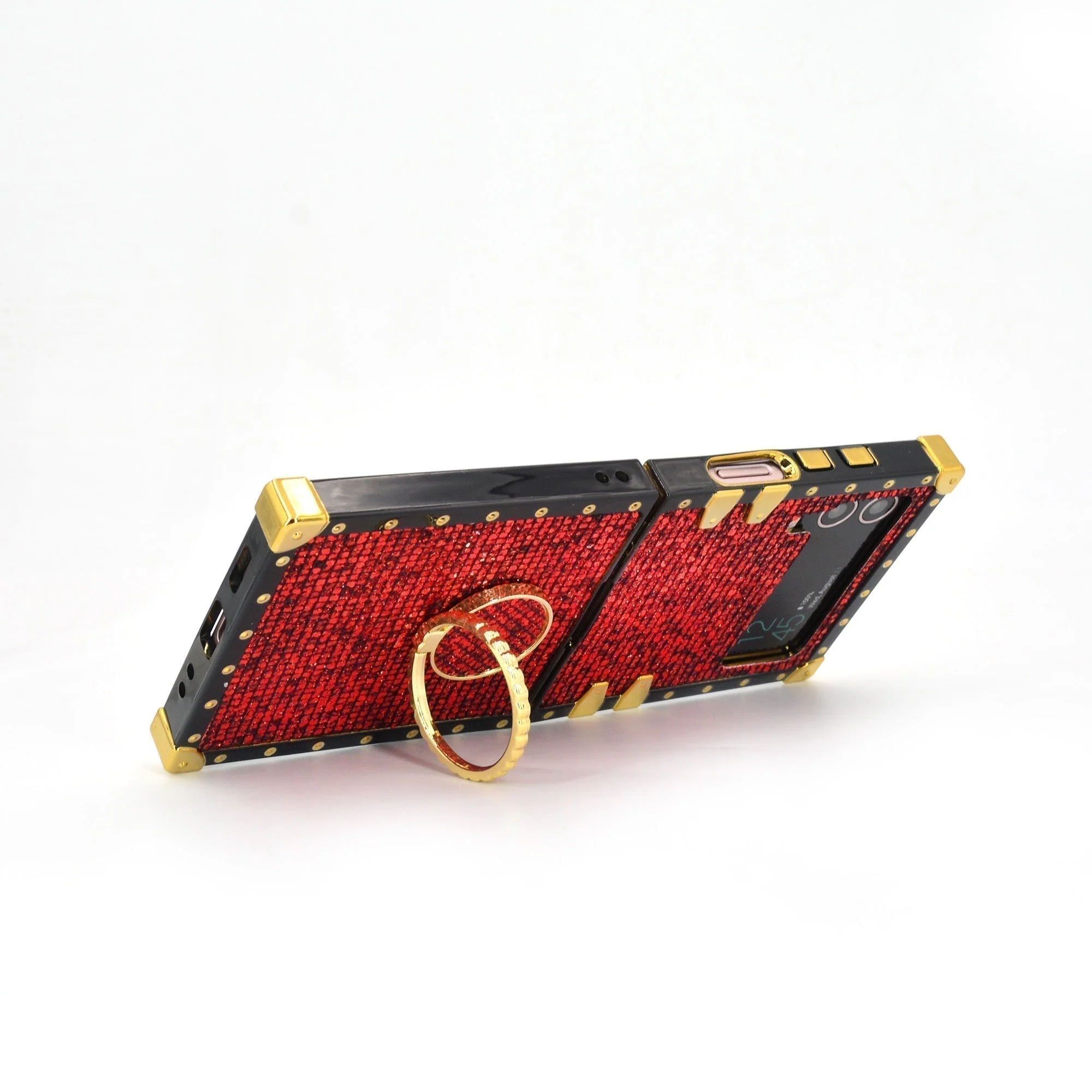 Samsung Galaxy Z Flip6/5/4/3 5G Square Case Ruby Ring - Wholesale & Influencer