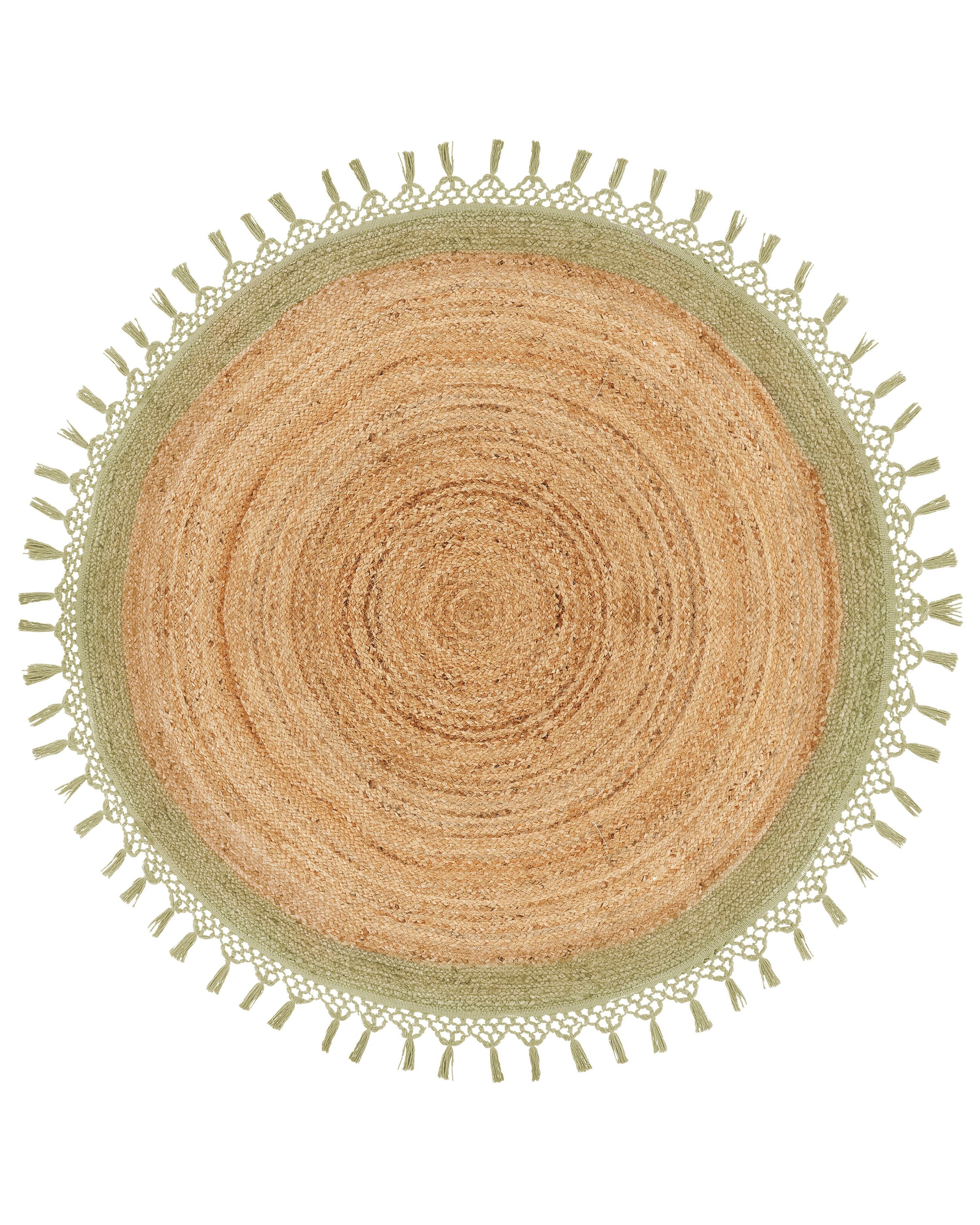 Rug MARTS Green ø 140 cm Jute