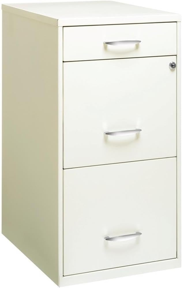 Scranton & Co 3-Drawer Metal Filing Cabinet, 27.32
