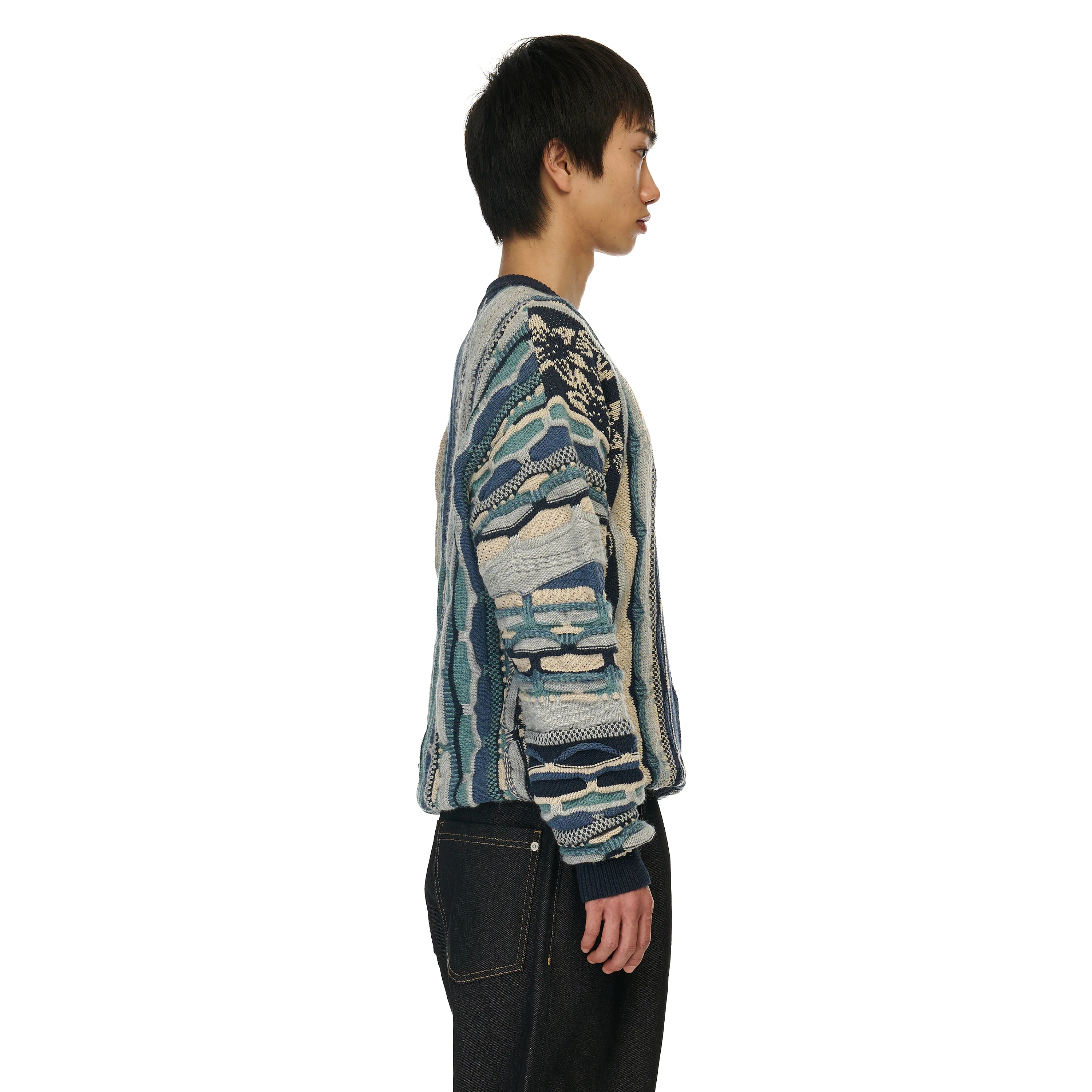 "yakuza v2" Knit dark blue