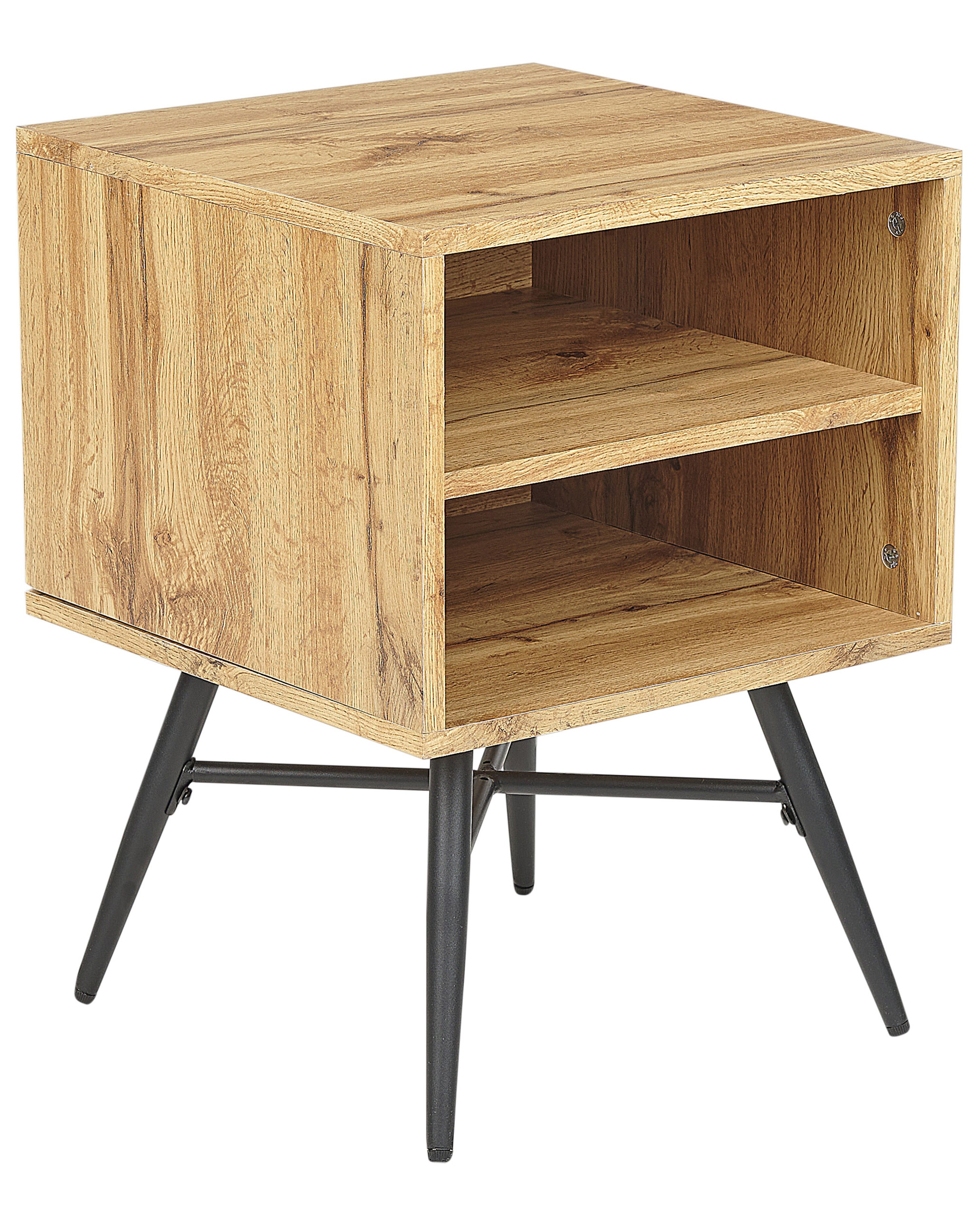 Bedside Table LUBOCK Light Brown