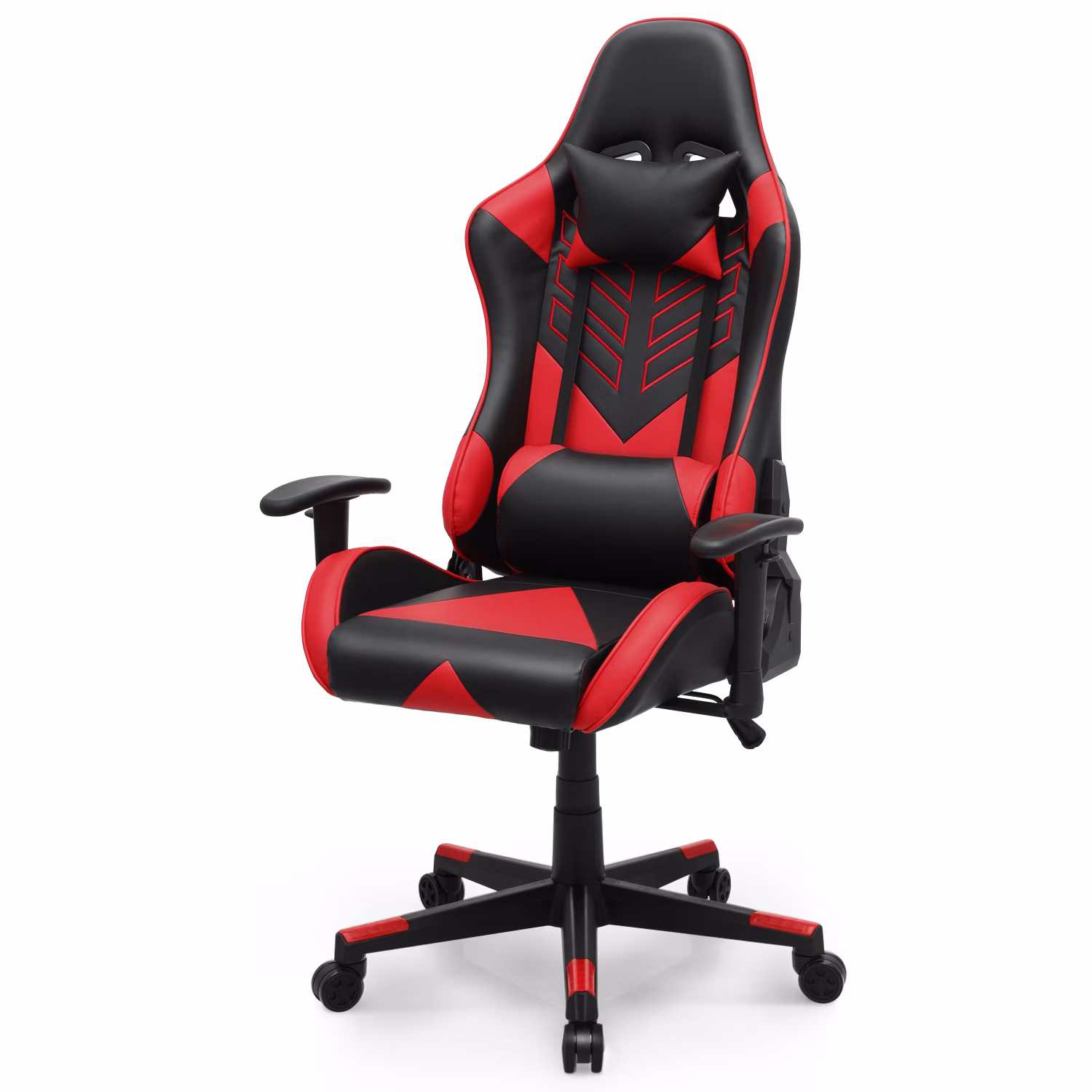 Magshion Ergonomic Gaming Chair, Comfortable Gaming Chair, Computer Chair Leather Desk Chair Adjustable Swivel Gaming Office Chair, Blue - Image 5