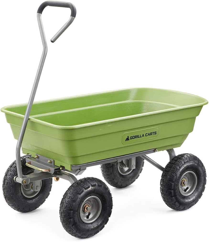 Gorilla Carts Utility Dump Wagon 6 Cubic Feet 1200 lb Capacity Black - GOR6PS - Image 15 Gorilla Carts Utility Dump Wagon 6 Cubic Feet 1200 lb Capacity Black - GOR6PS - Image 15