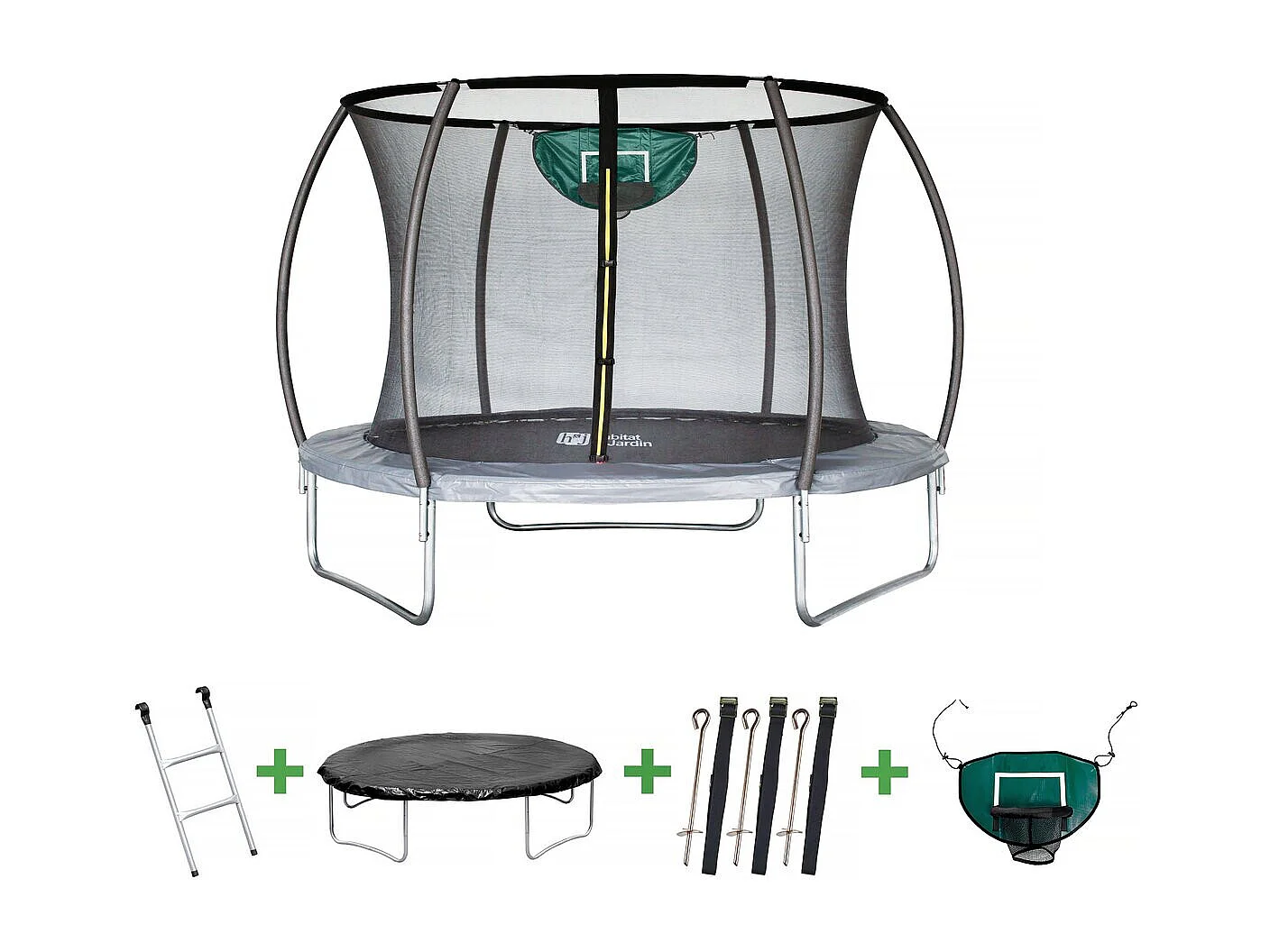 Trampoline avec filet intérieur 
