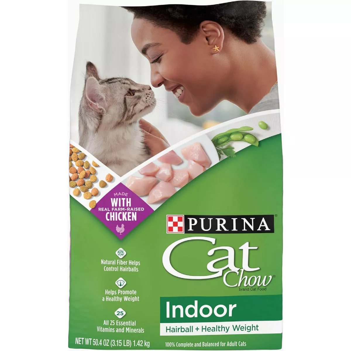 Purina Cat Chow Indoor Formula 3.15 Lb. Chicken Flavor Adult Dry Cat Food
