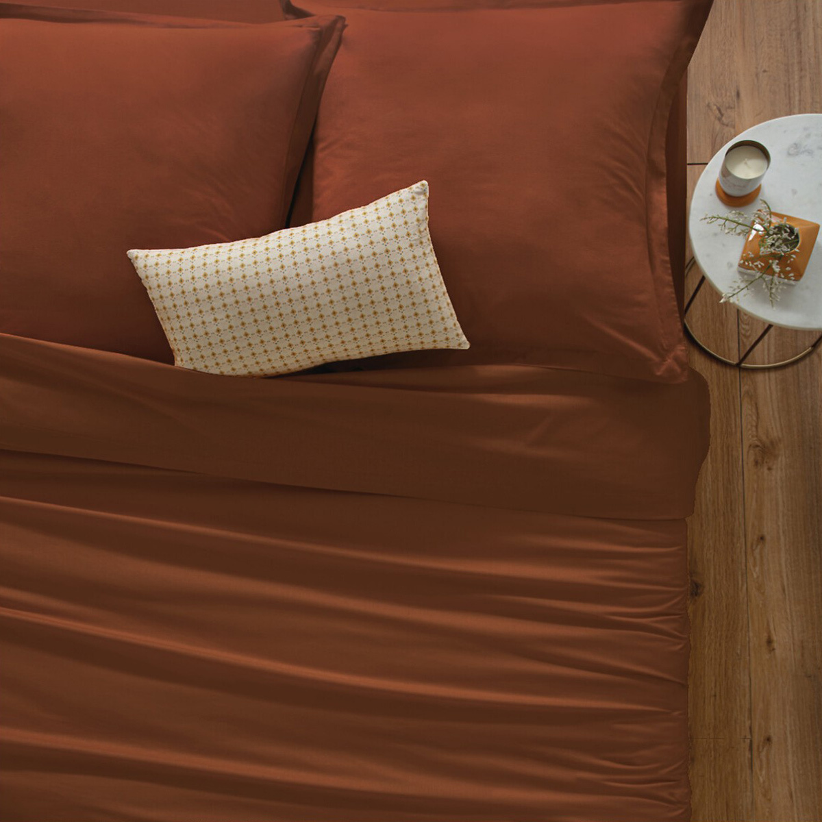 Duvet cover, cotton Terracotta pink, 140x200 cm