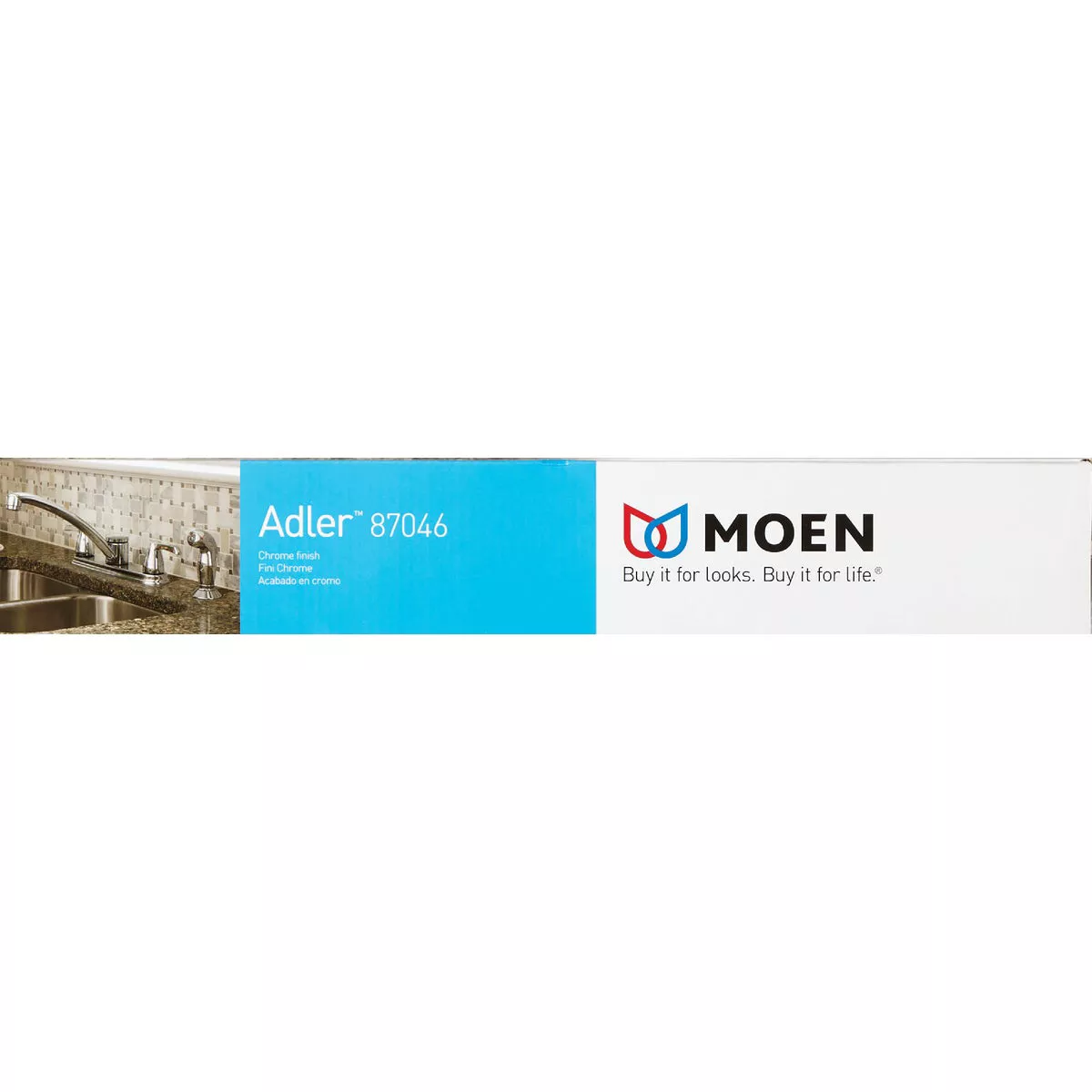Moen Adler 2-Handle Lever Or Knob Kitchen Faucet with Side Spray, Chrome