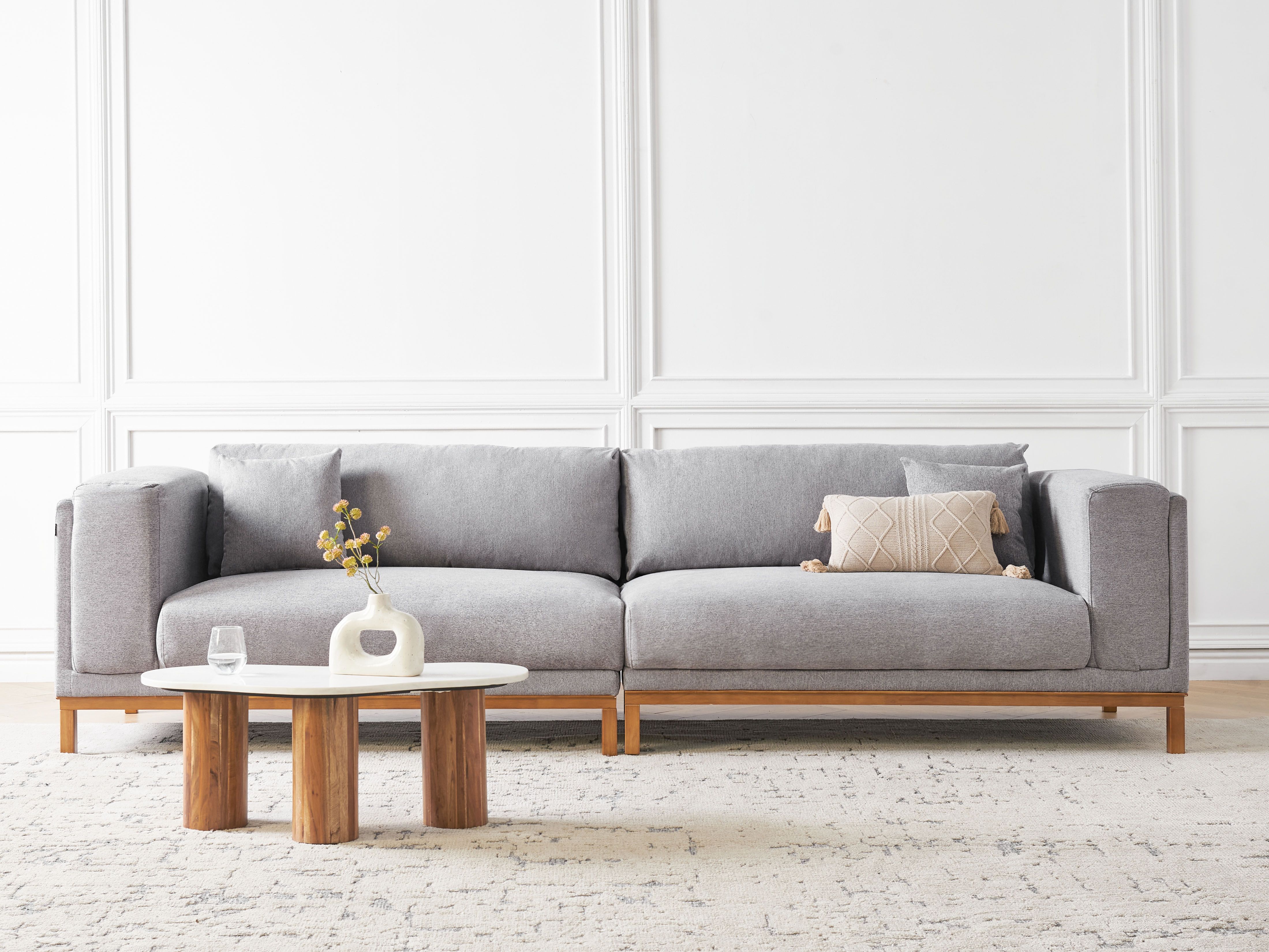 Sofa 4 Seater VENG Fabric Grey