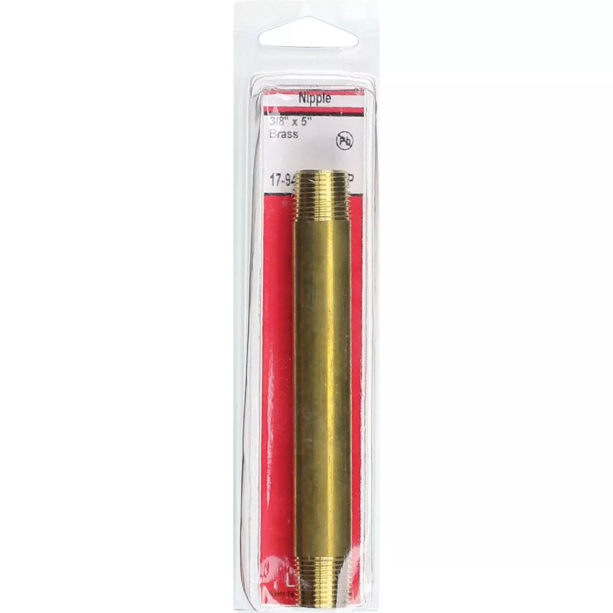 Lasco 3/8 In. x 5 In. Brass Nipple