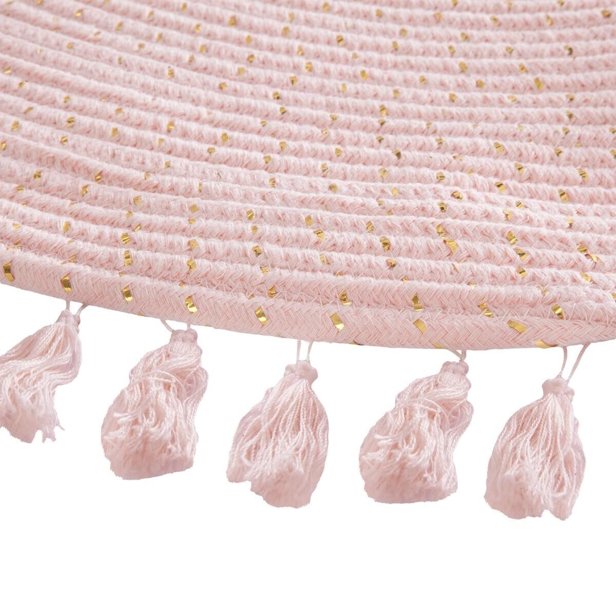 Kids rug "Lulu" Pink, D.90 cm