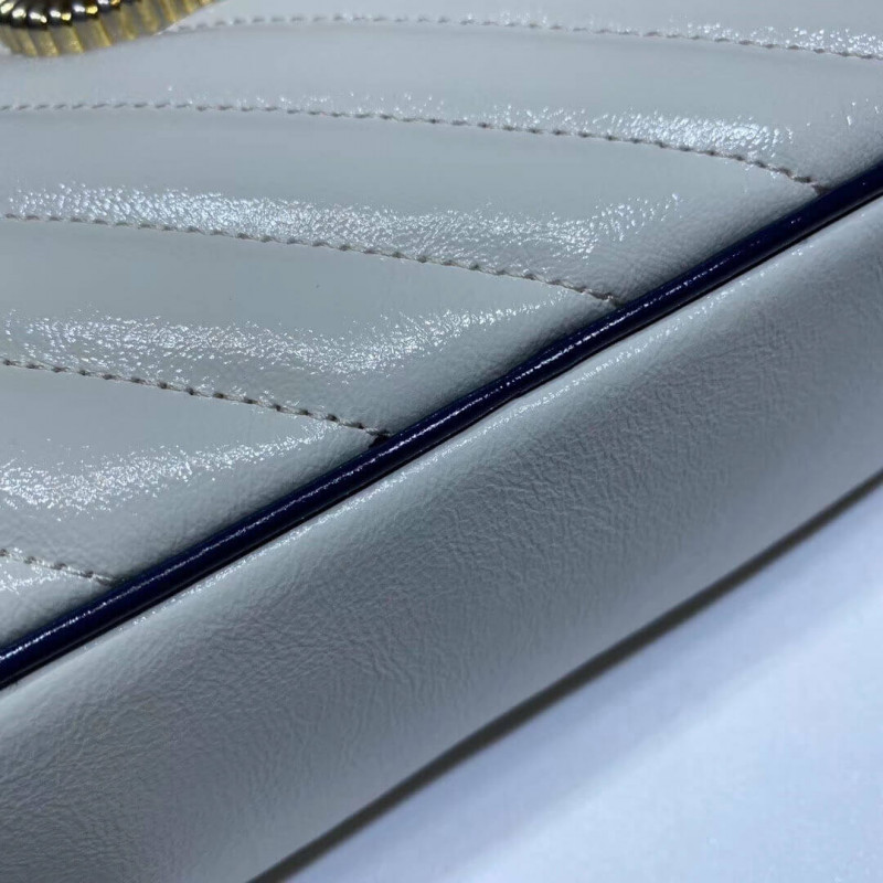 Replica Gucci Gg Marmont Small Shoulder Bag 447632 White1:1High-quality replica