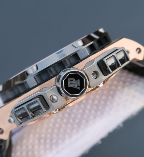 Replica Audemars Piguet JF Royal Oak Offshore 26078 RG Skeleton Dial A3126 - Top club