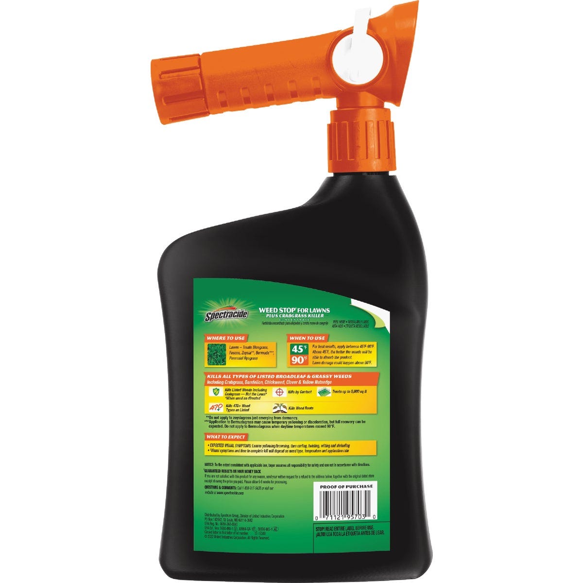 Spectracide Weed Stop For Lawns Plus Crabgrass Killer Concentrate 32 Oz. Ready To Spray Hose End Weed Killer