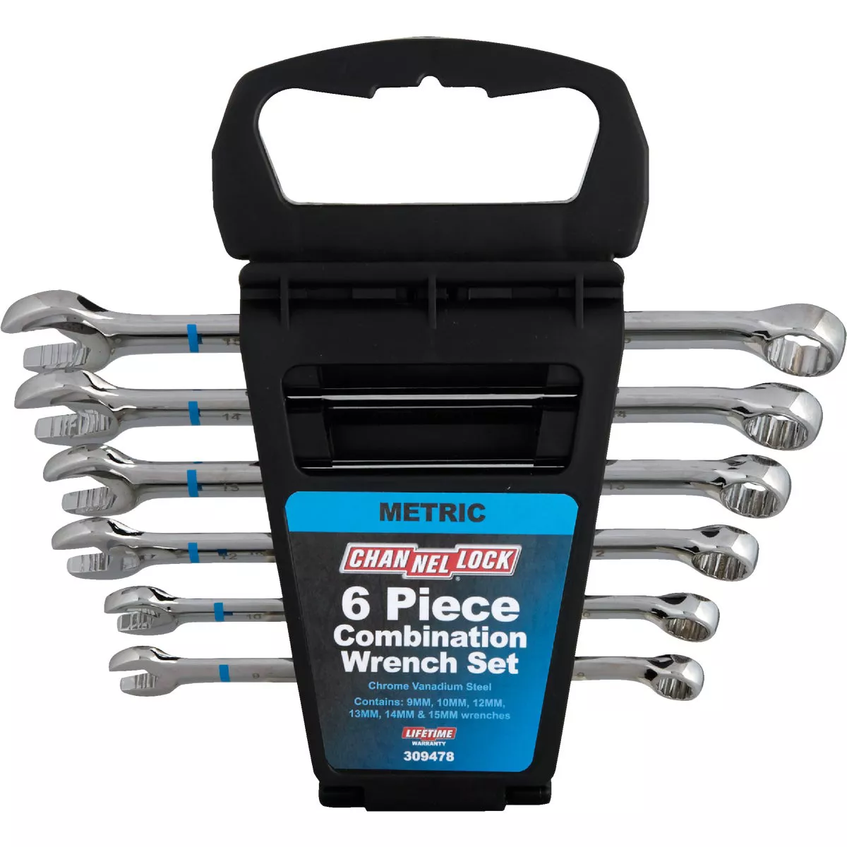 Channellock Metric 12-Point Combination Wrench Set (6-Piece)