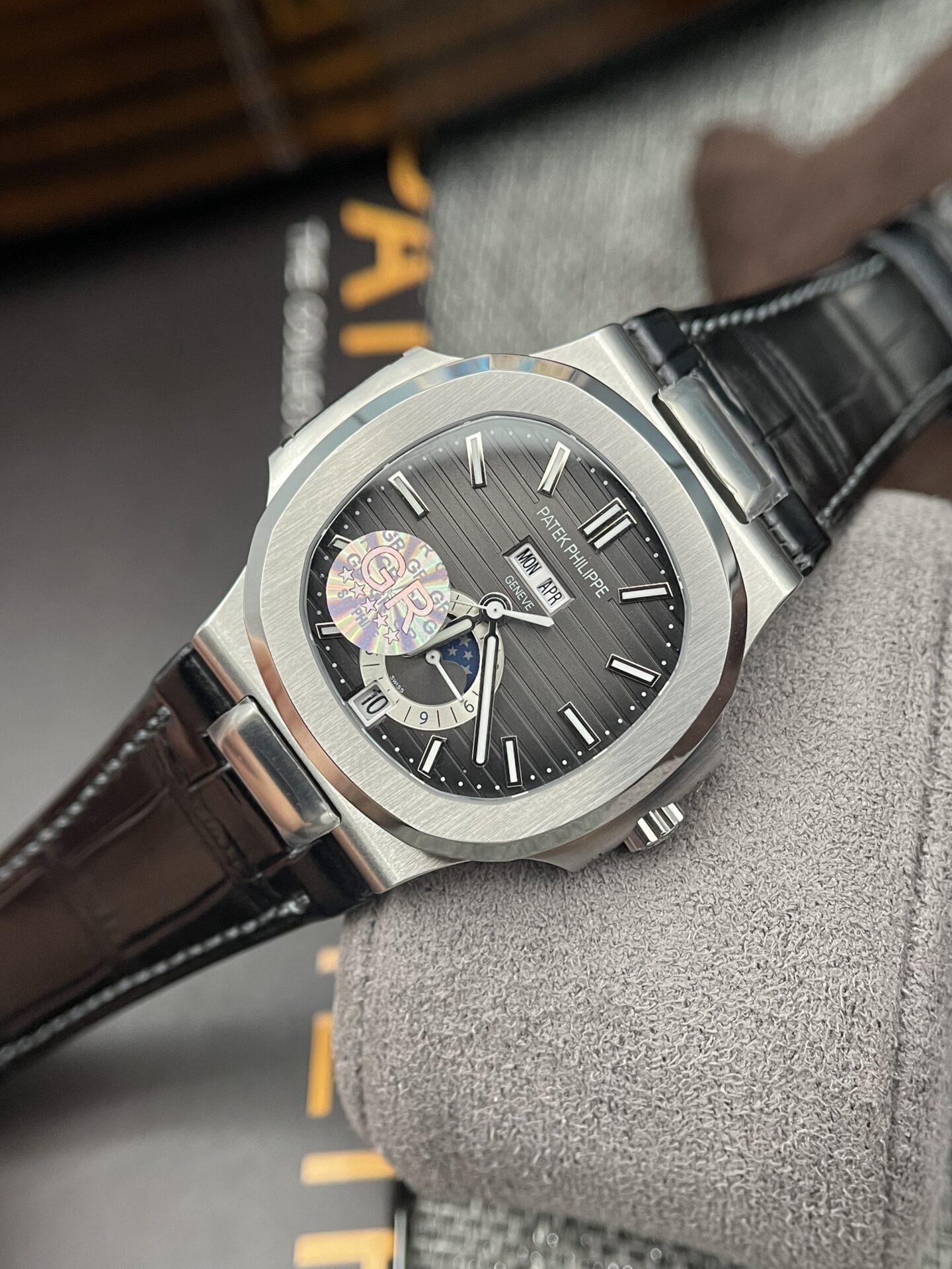 Patek Philippe Nautilus 5726 Replica Watch Gray Dial GRF 40.5mm - Elite Watch Atelier