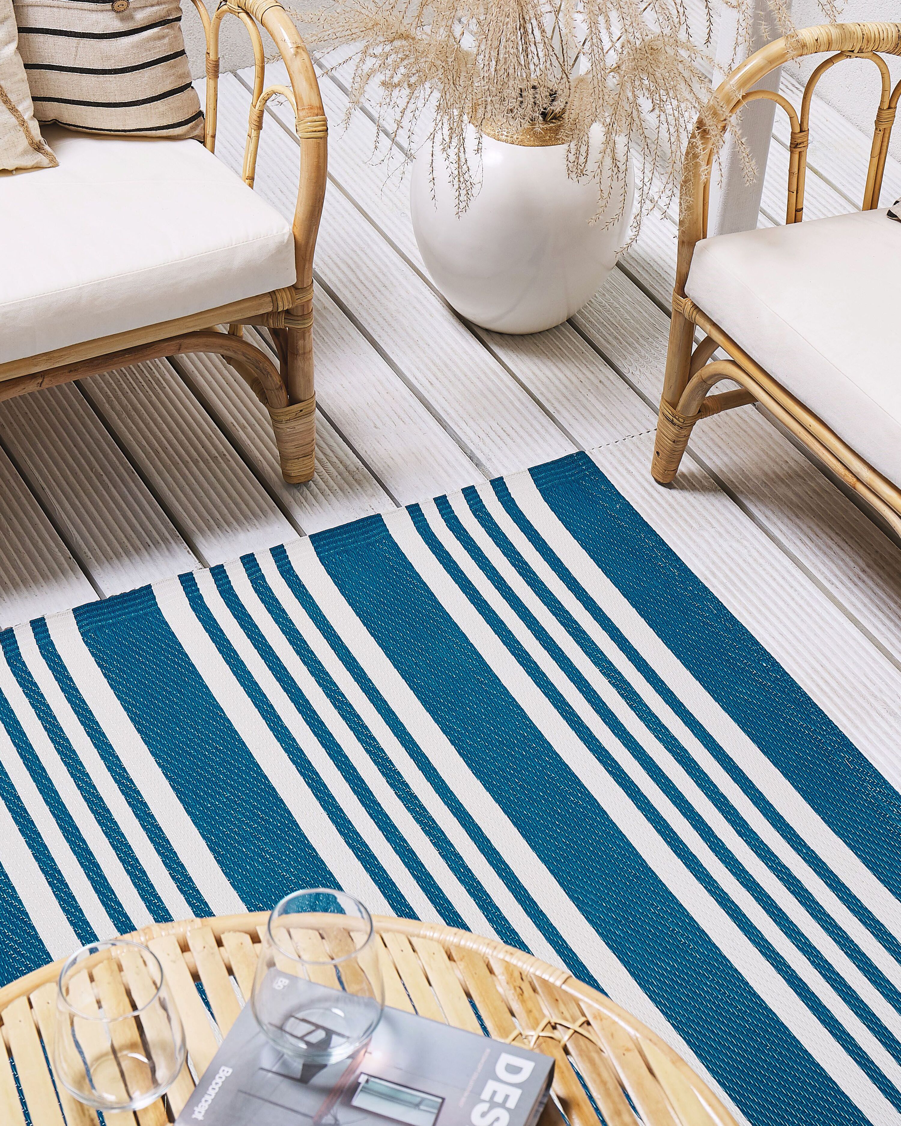 Outdoor Rug ELURU Blue 120 x 180 cm