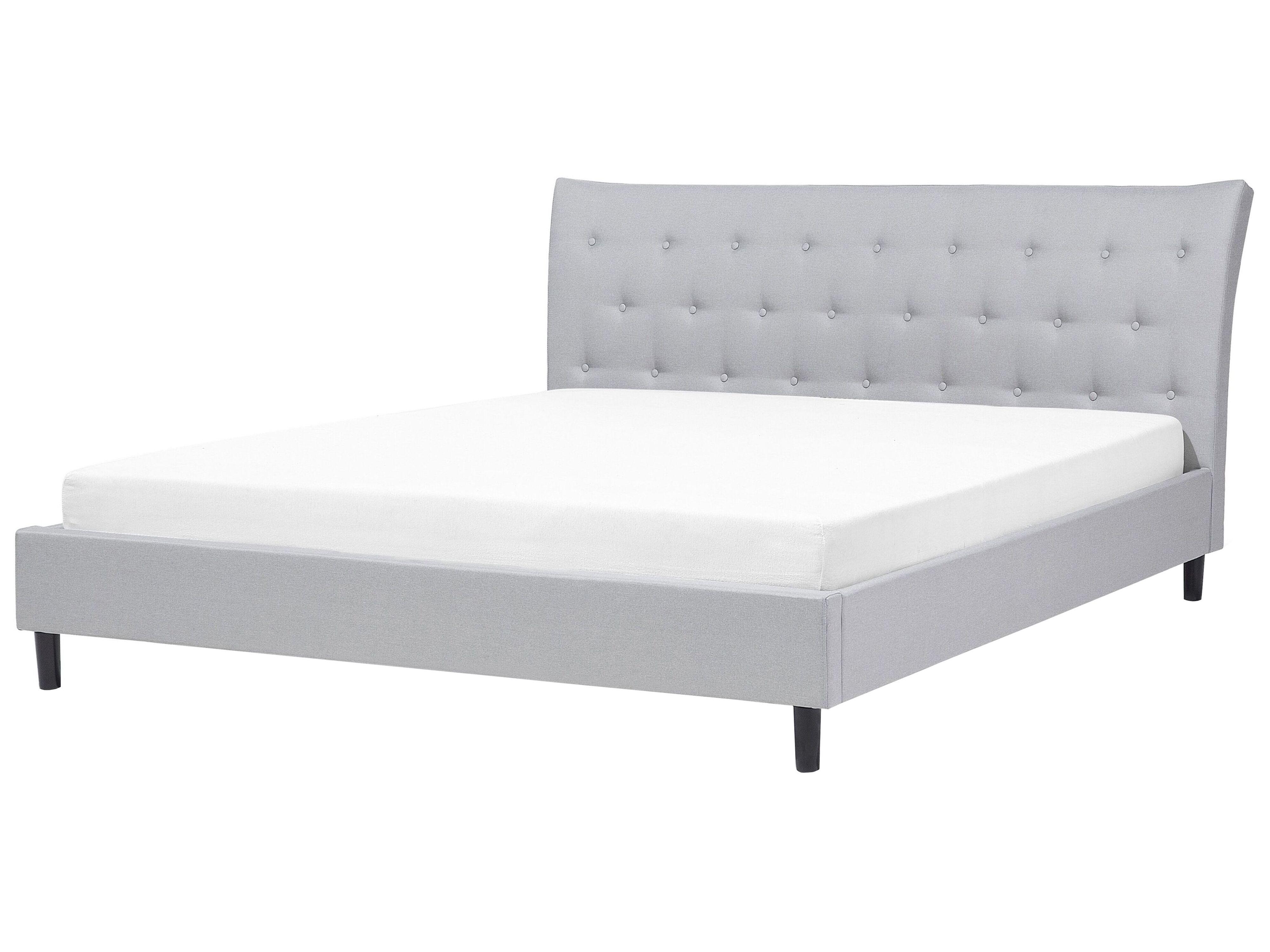 Bed Fabric SAVERNE 180 x 200 cm (EU Super King) Light Grey