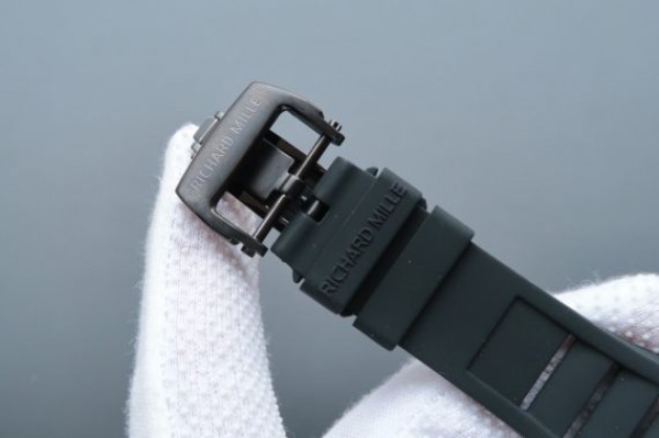 Replica Richard Mille RM038 PVD Black Inner Bezel Skeleton Dial Black Rubber Strap Jap Quartz - Top club