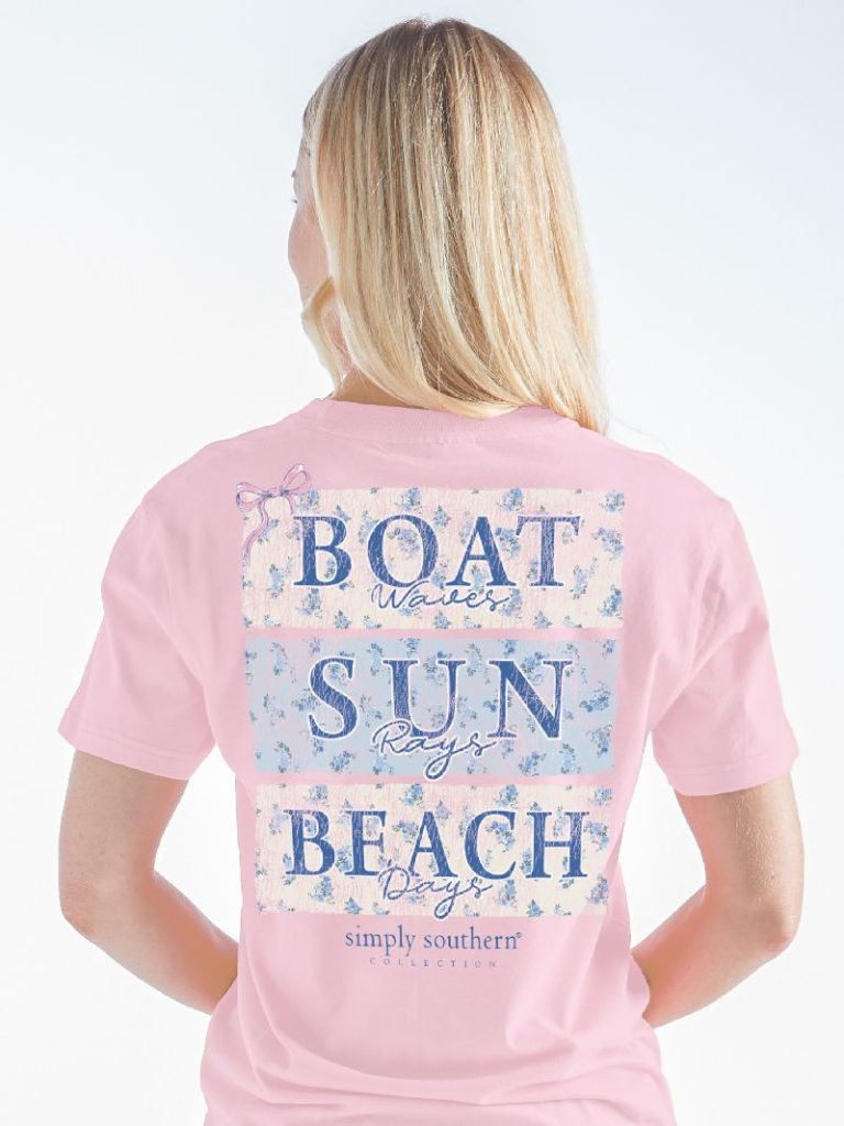 SS-BEACHBOAT-LTPINK - Simply Southern Outlet
