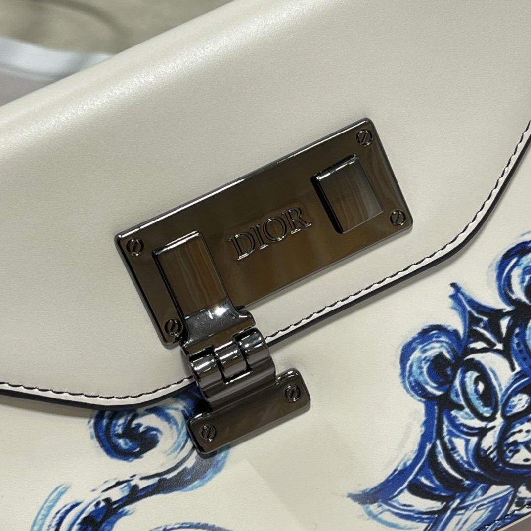 Christian Dior Lock Handbag White For Women 7.5in/19cm CD1:1High-quality replica