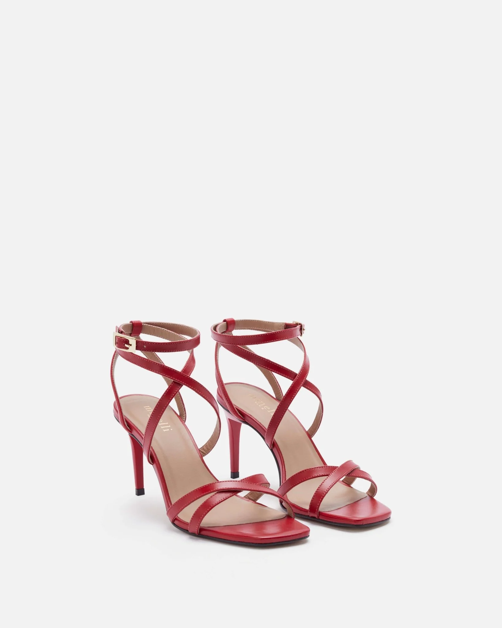 SANDALES KALYOU ROUGE - Sandales à talons rouge audacieux