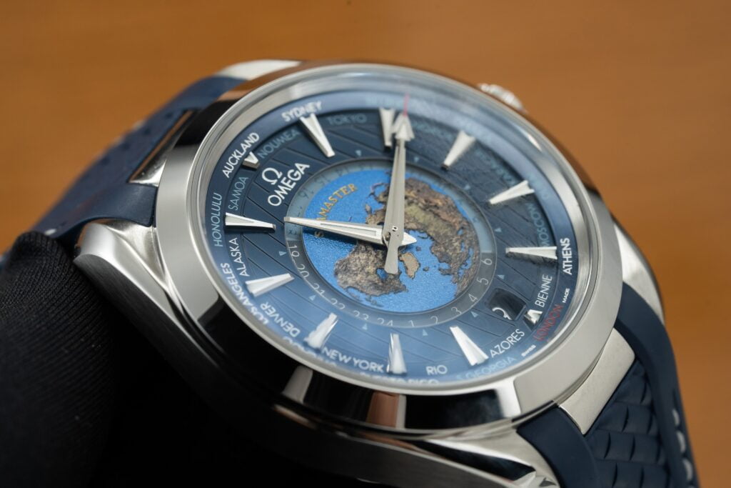 Omega Best Replica Watch Seamaster Aqua Terra Blue Dial Rubber Strap 43mm - Top club