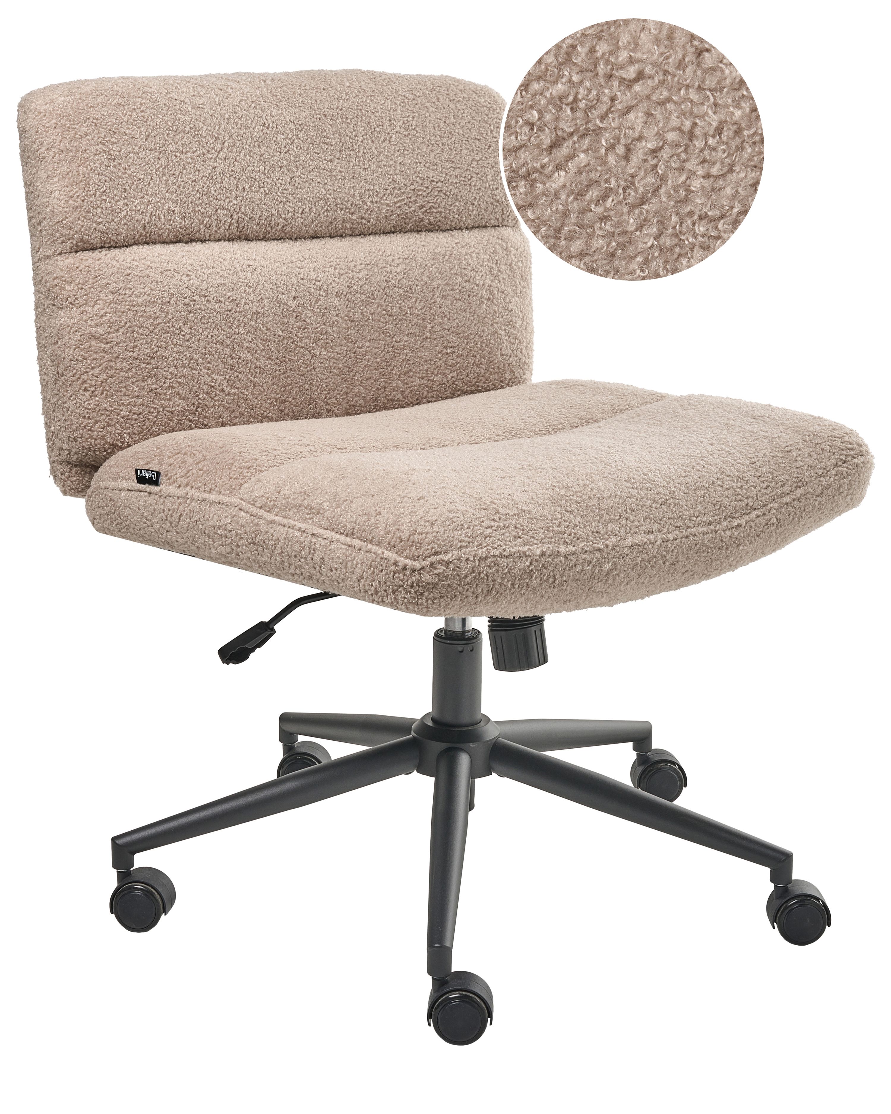 Desk Chair CATLIN Boucle Beige